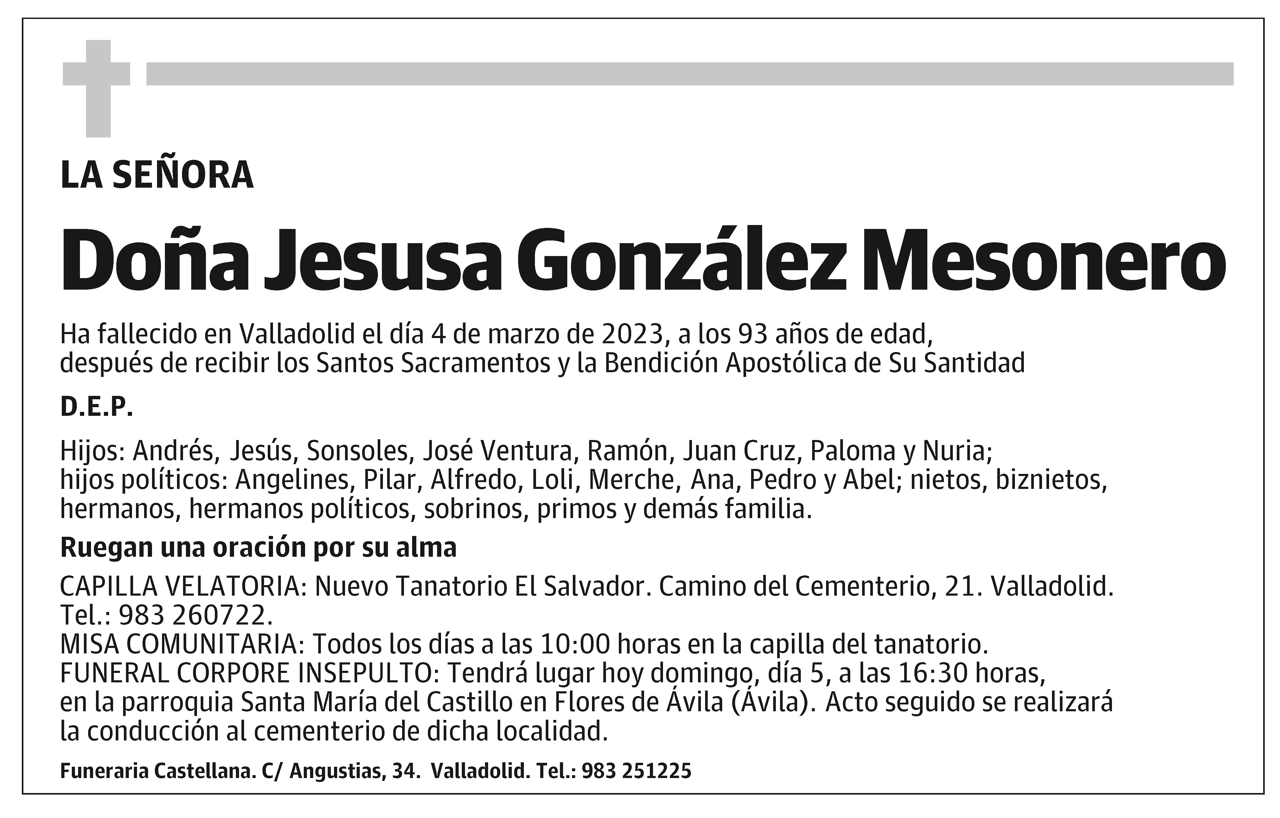 Jesusa González Mesonero