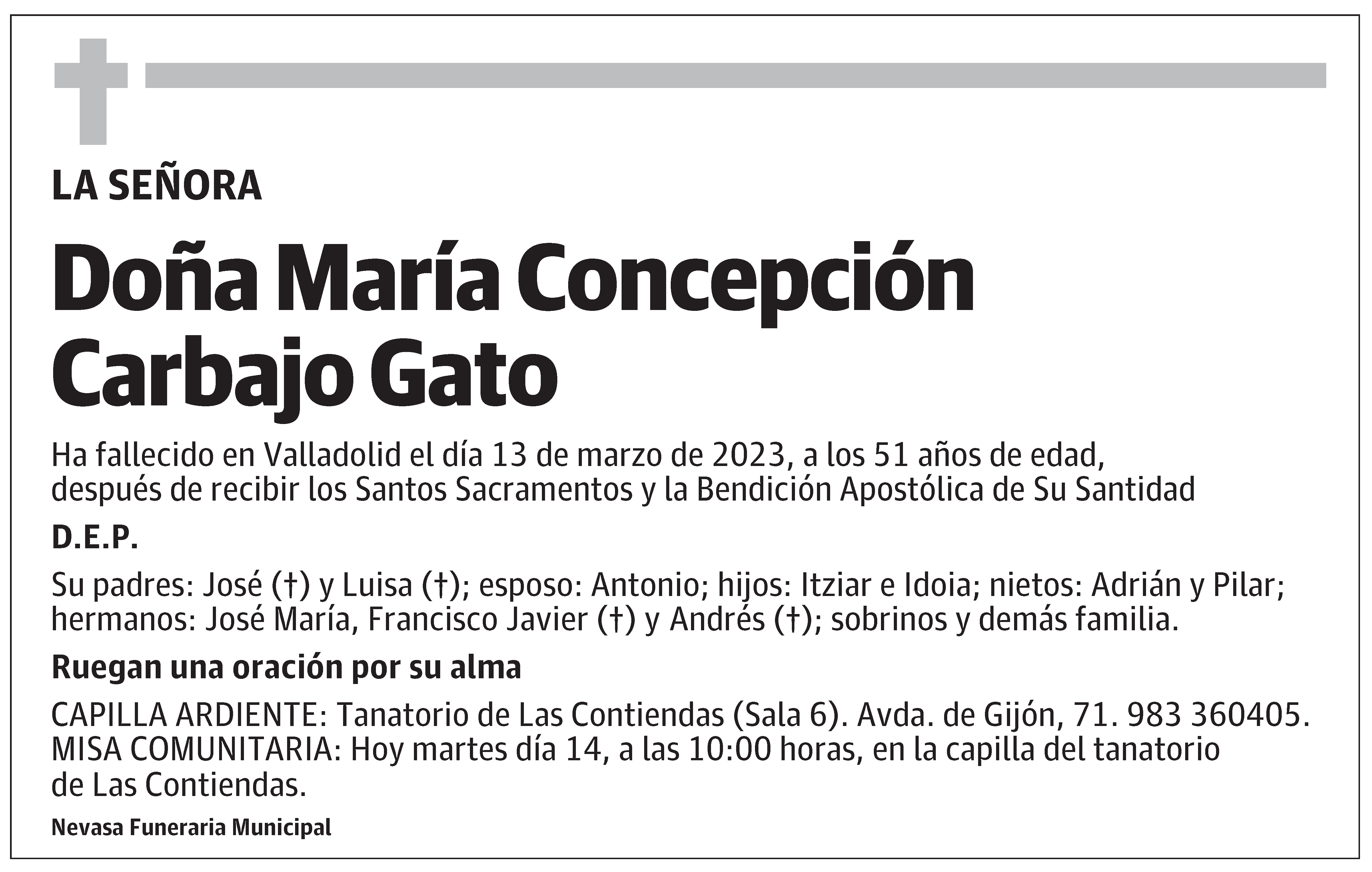 María Concepción Carbajo Gato