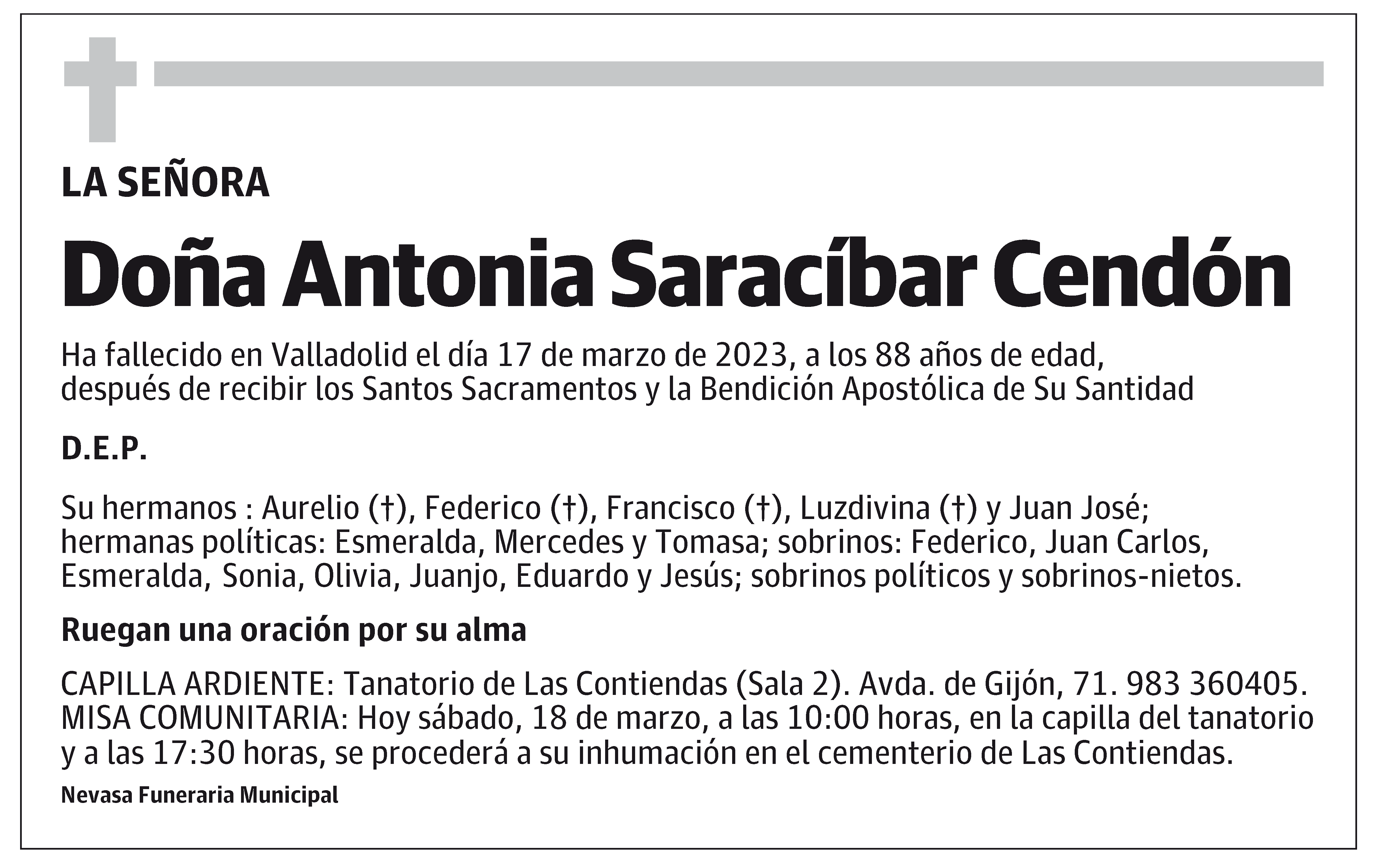 Antonia Saracíbar Cendón