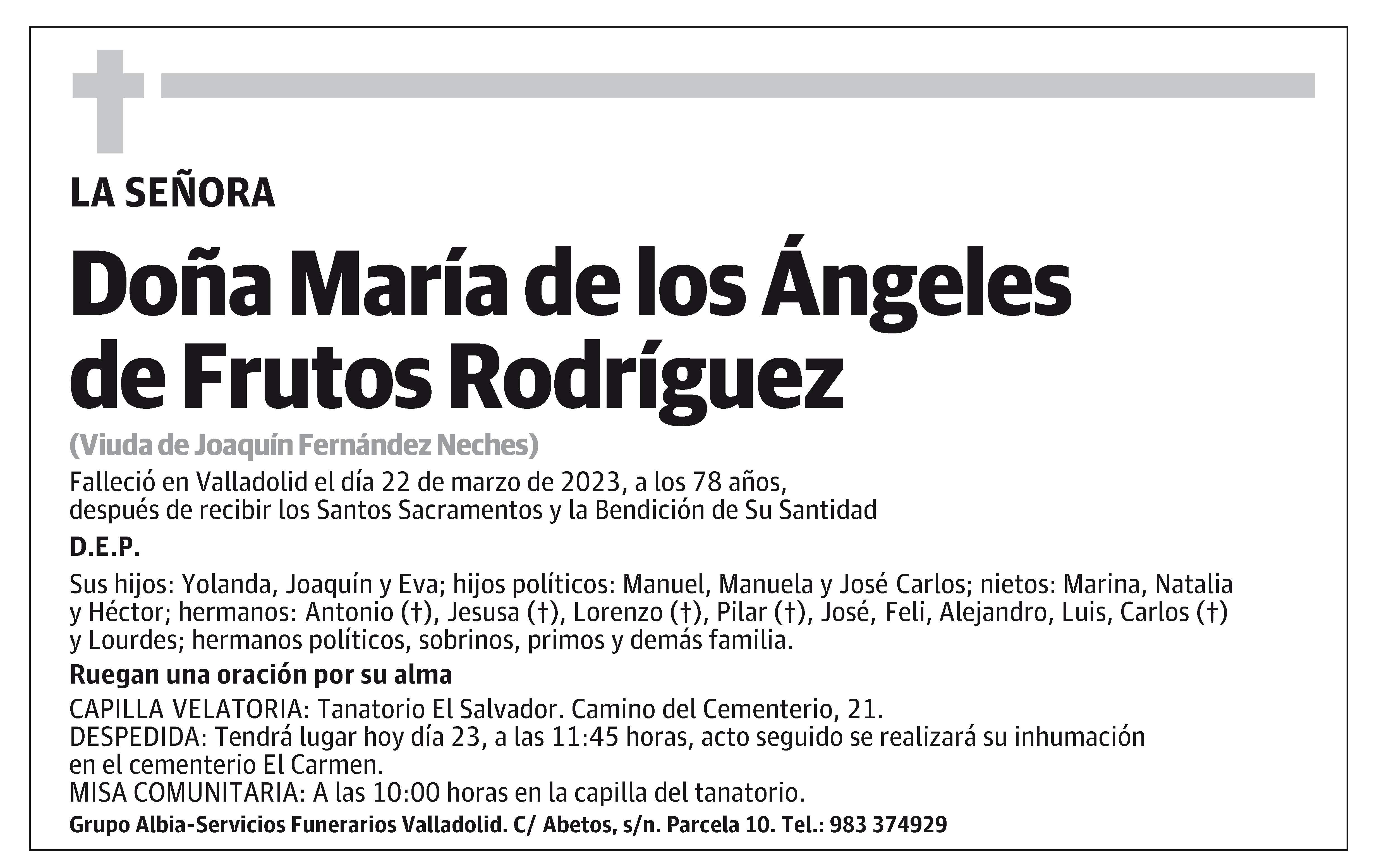 María de los Ángeles de Frutos Rodríguez