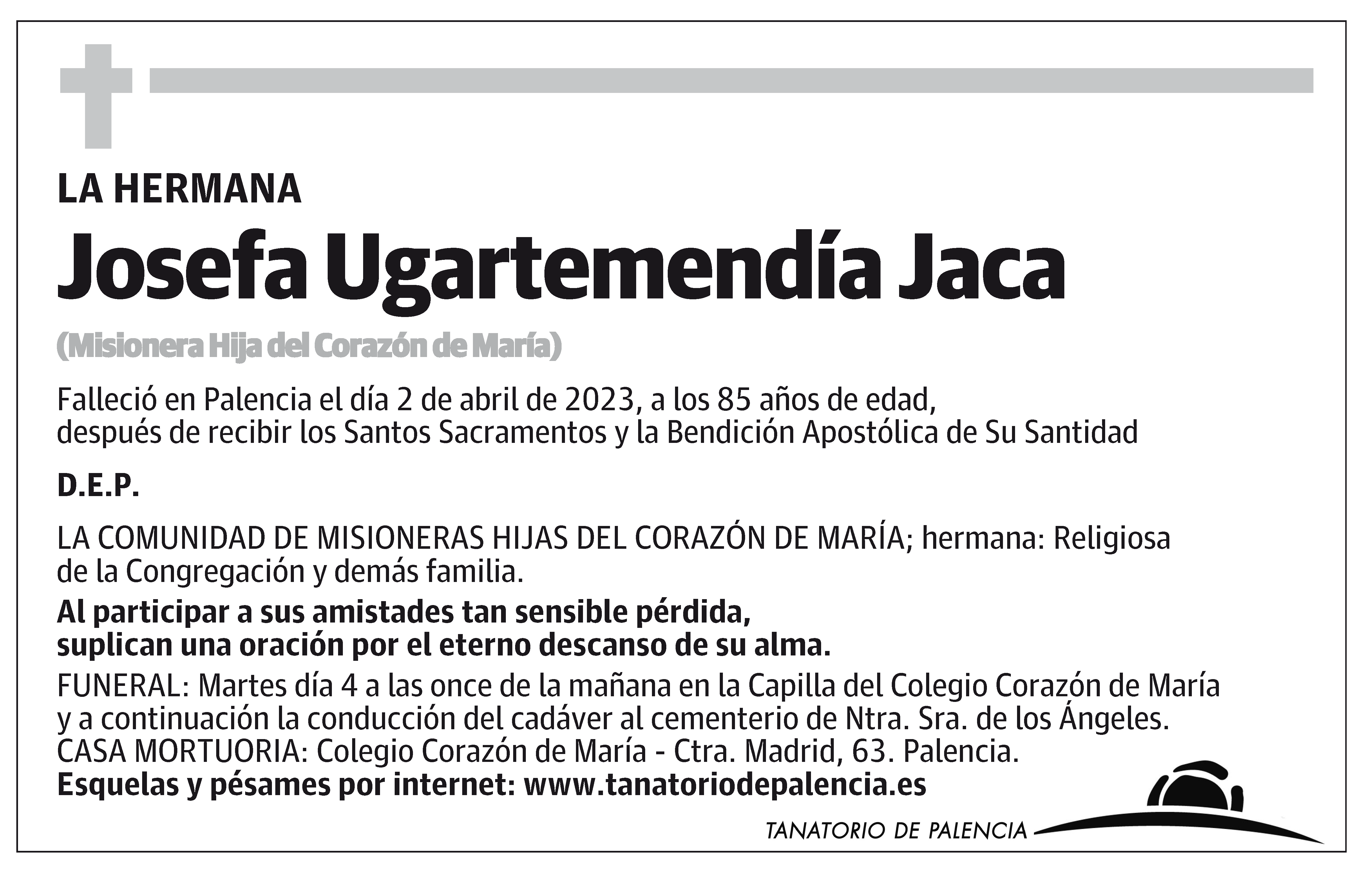 Josefa Ugartemendía Jaca