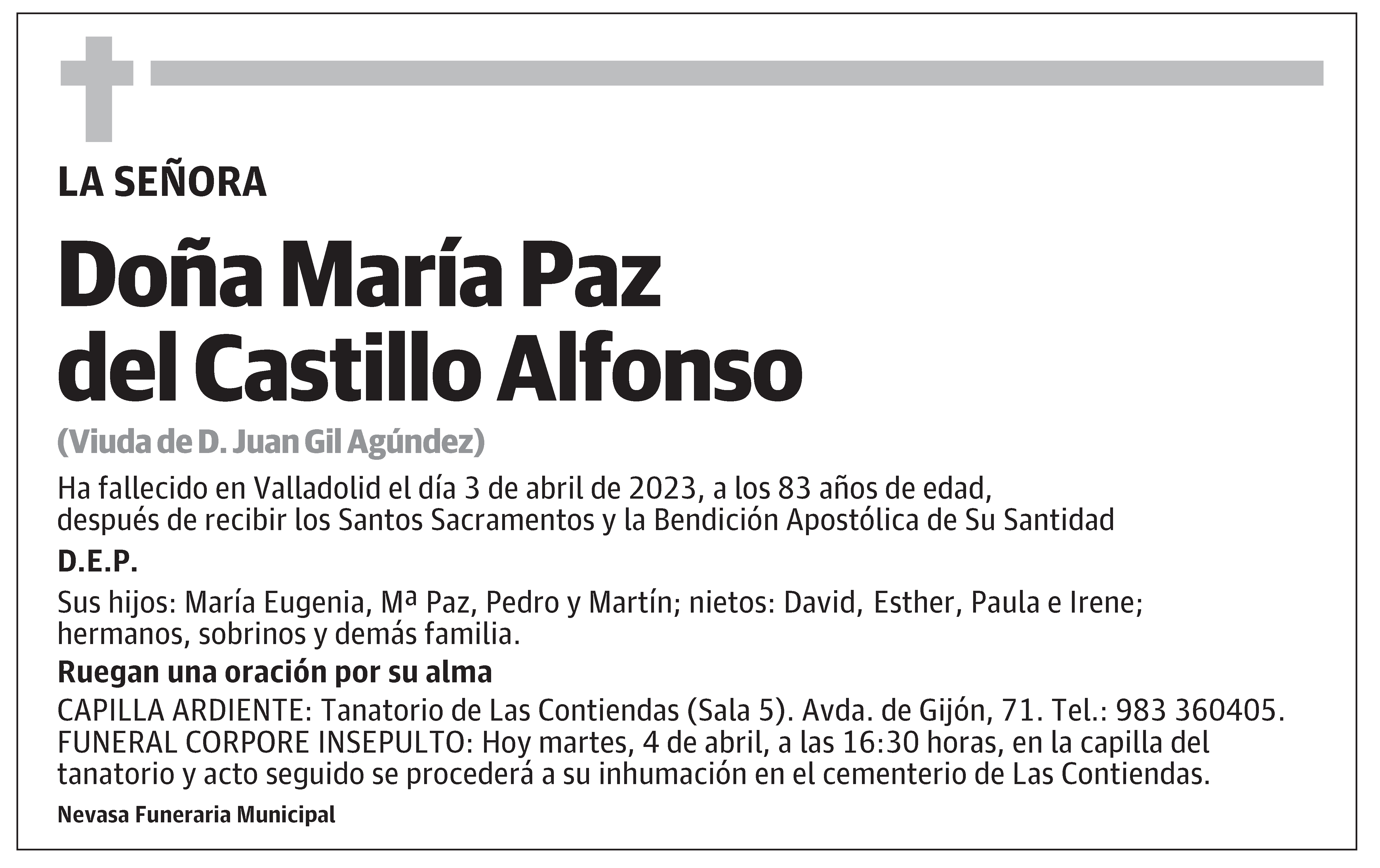 María Paz del Castillo Alfonso