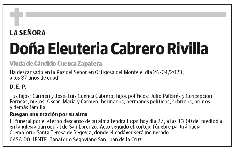 Eleuteria Cabrero Rivilla