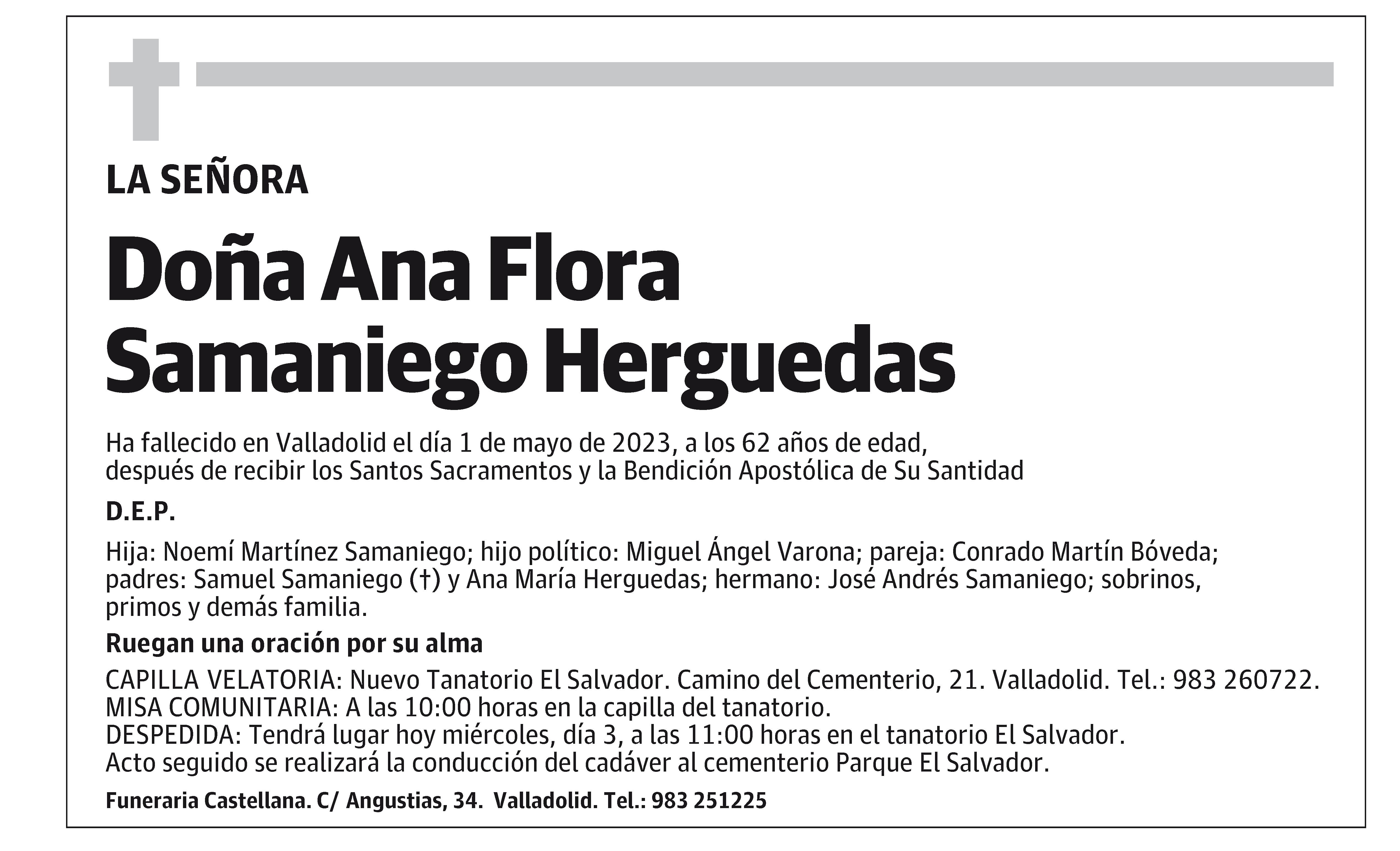 Ana Flora Samaniego Herguedas