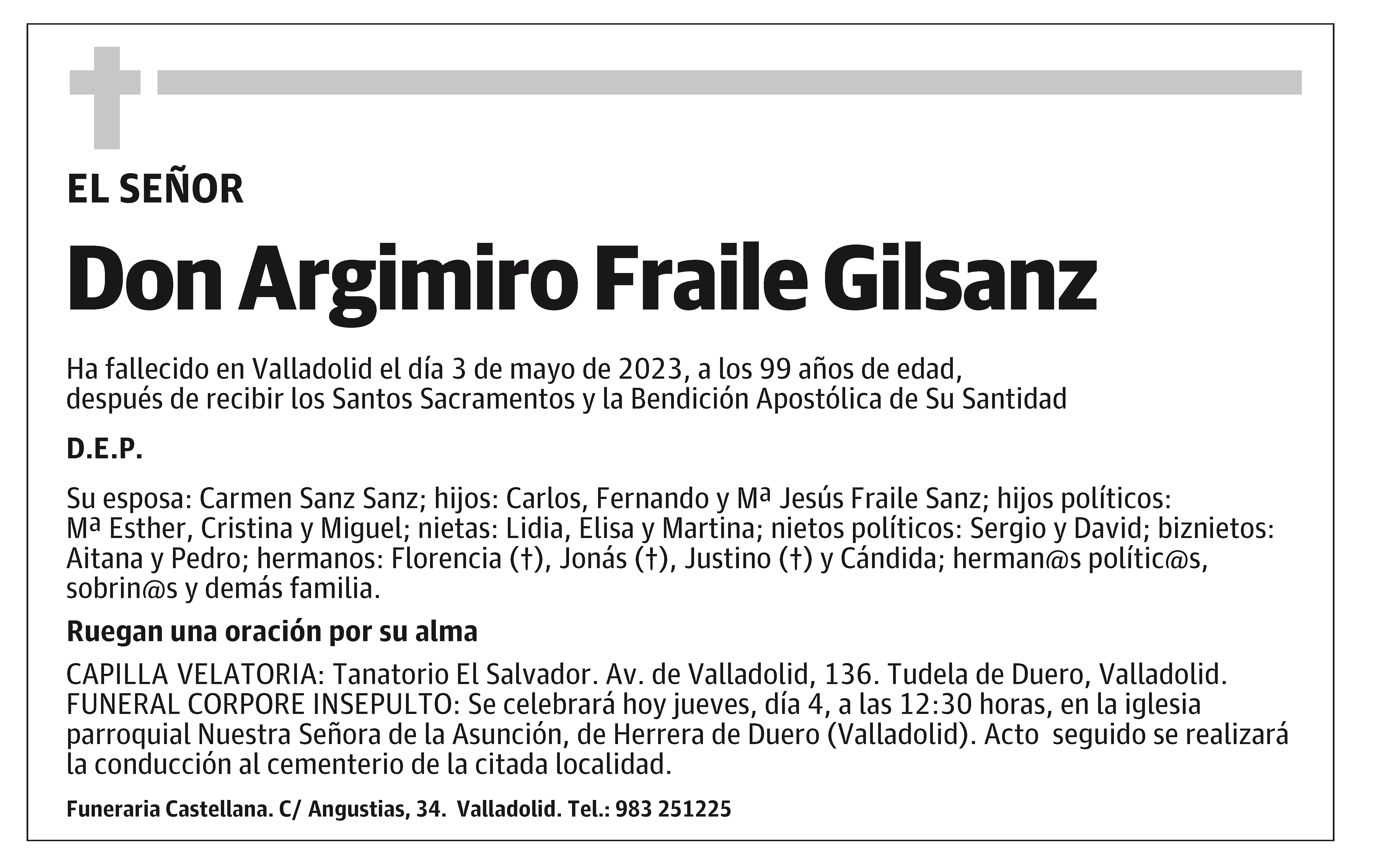 Argimiro Fraile Gilsanz