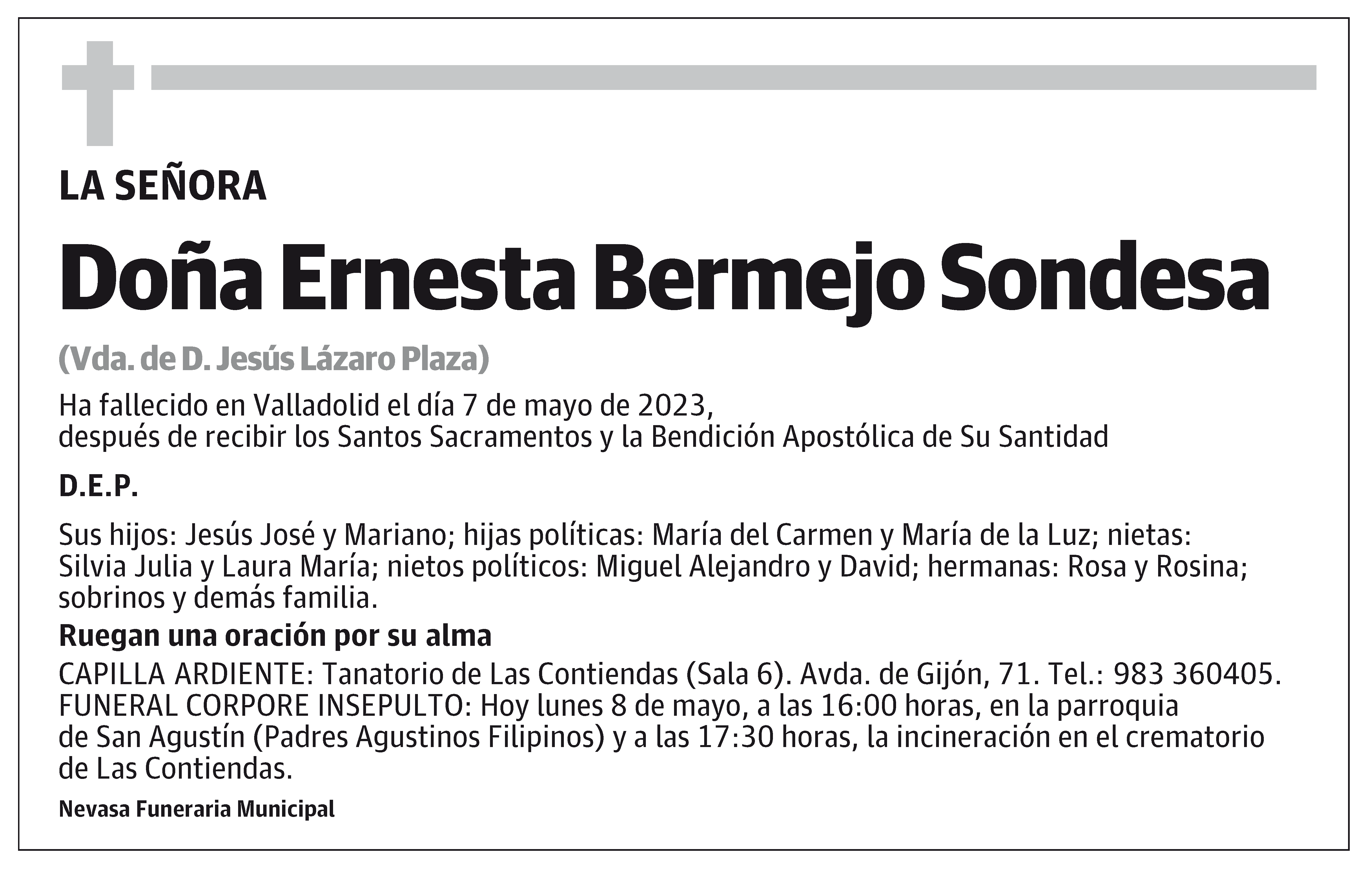 Ernesta Bermejo Sondesa