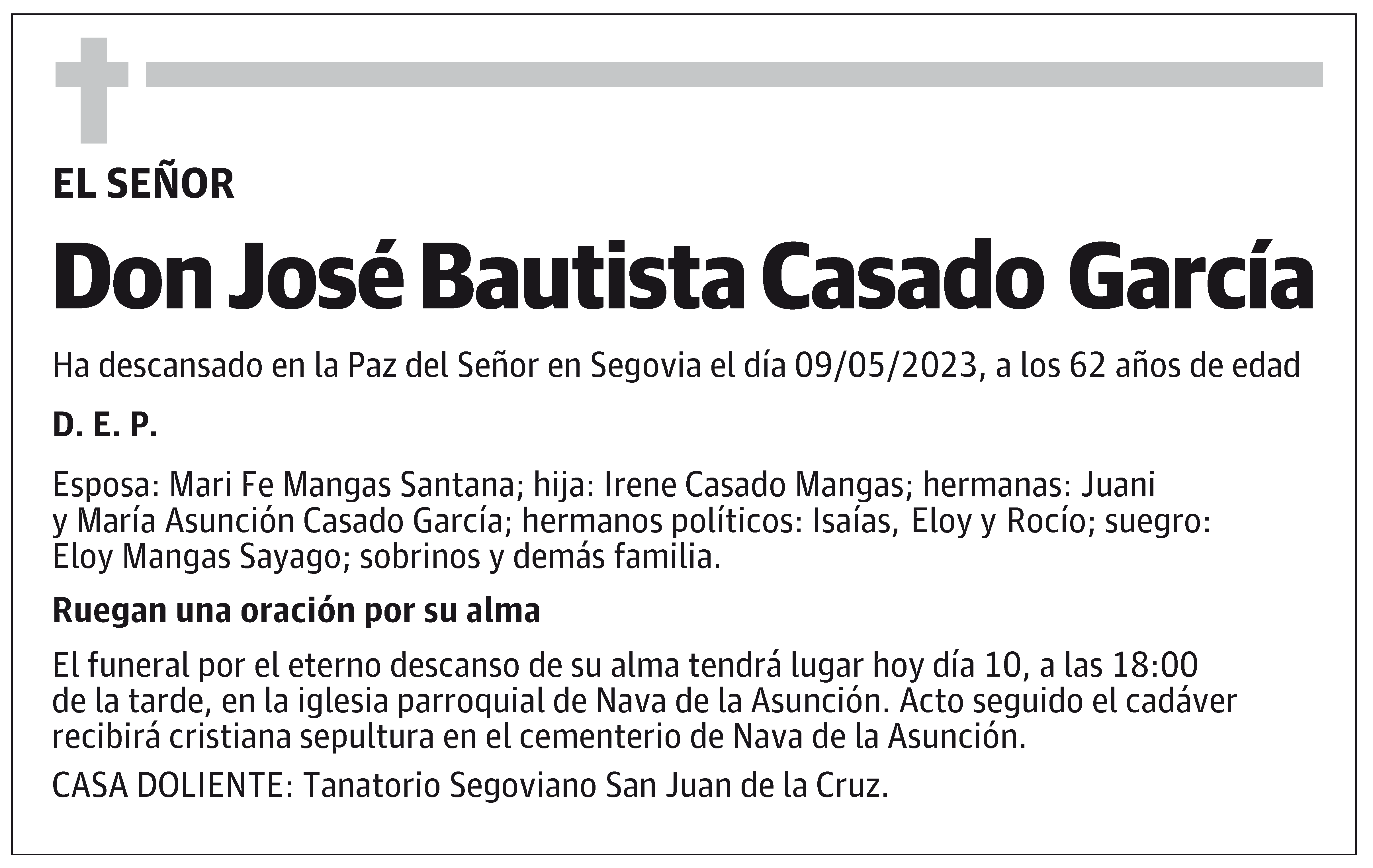José Bautista Casado García