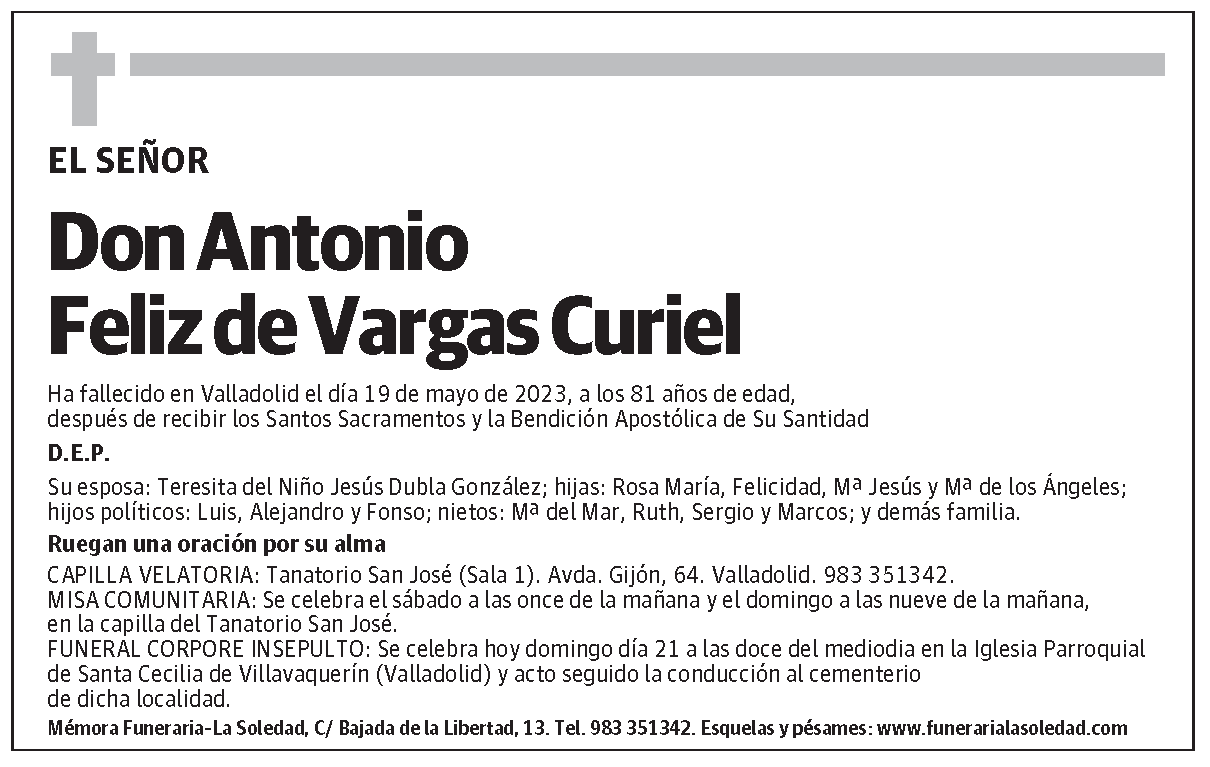Antonio Feliz de Vargas Curiel