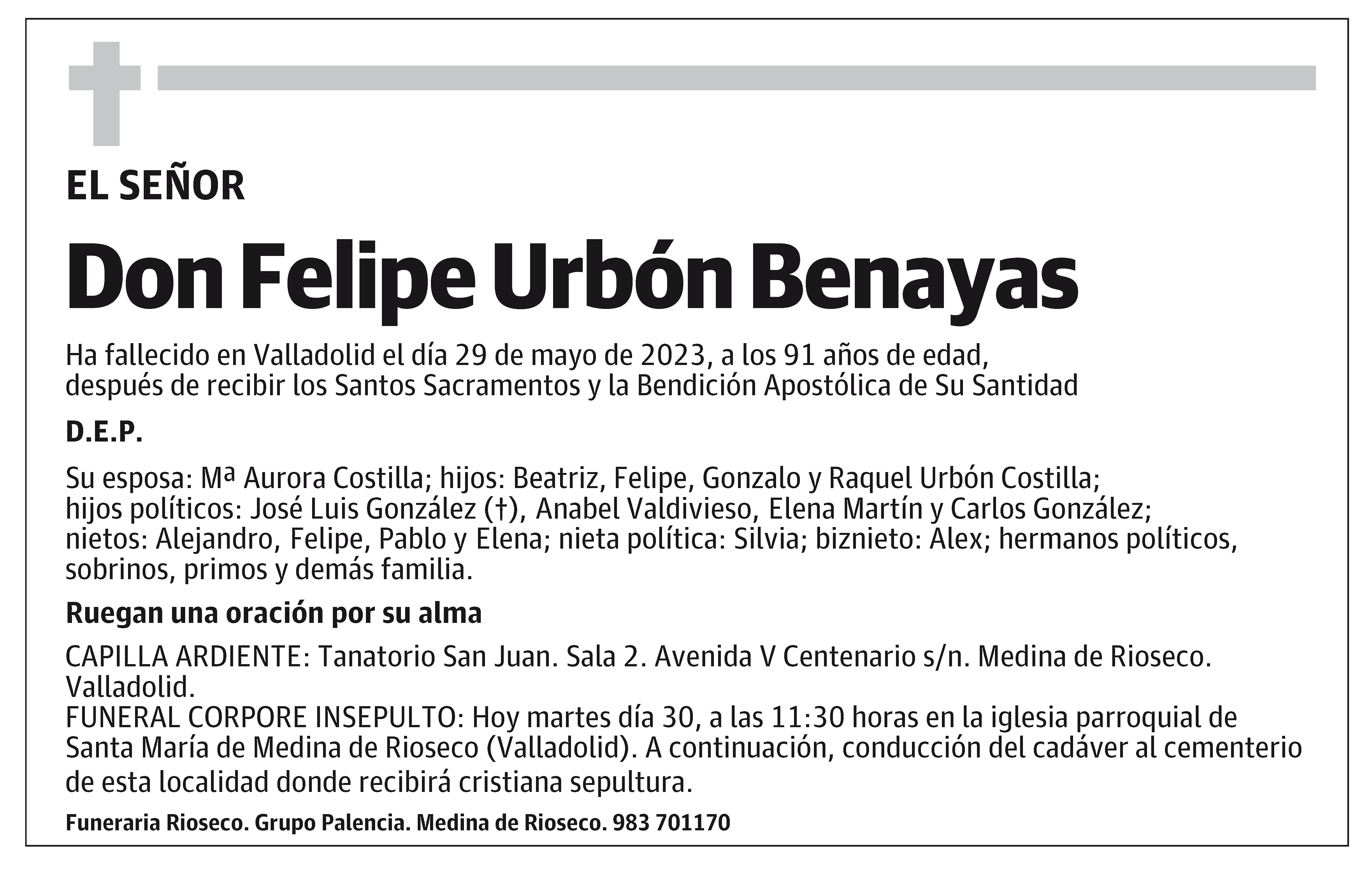 Felipe Urbón Benayas