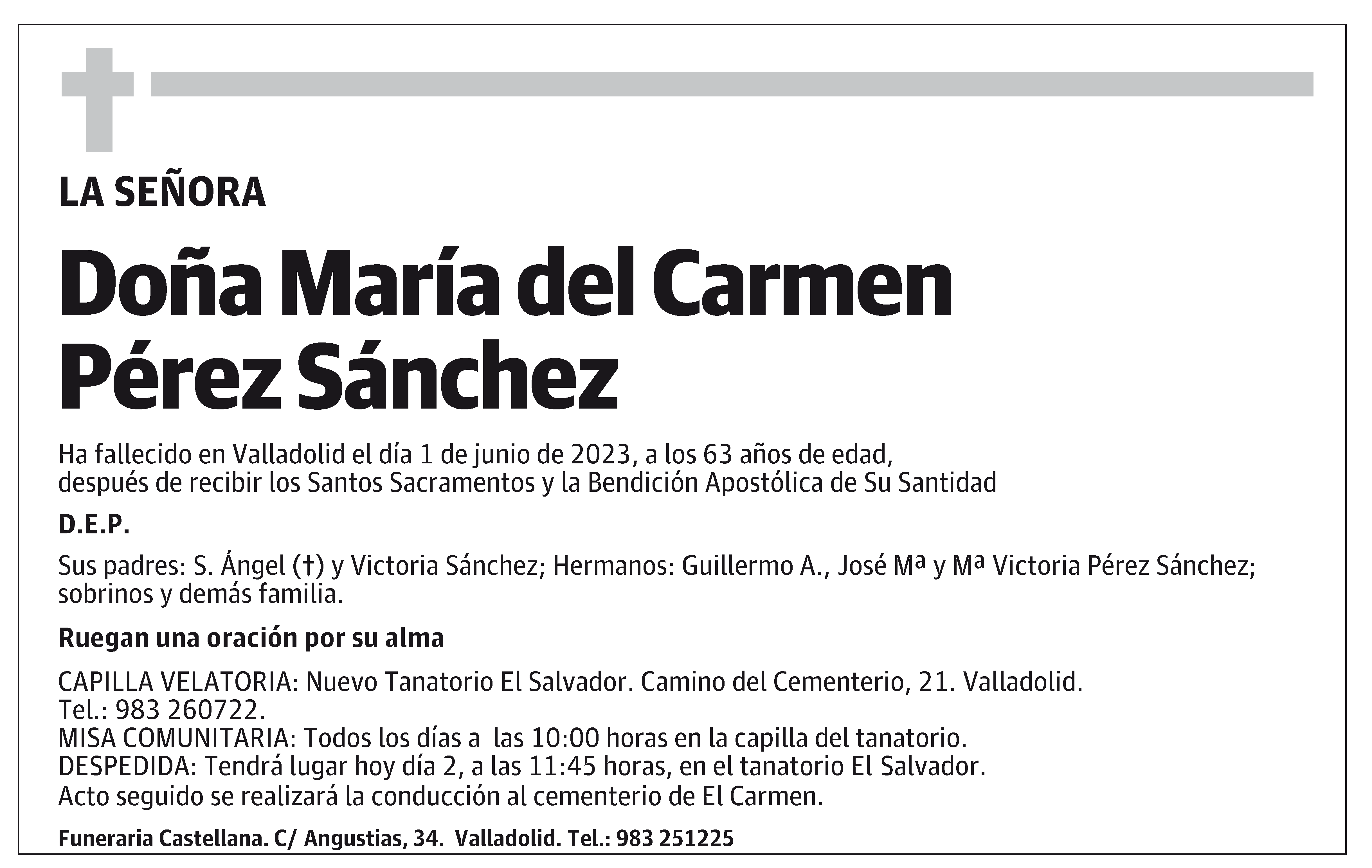 María del Carmen Pérez Sánchez