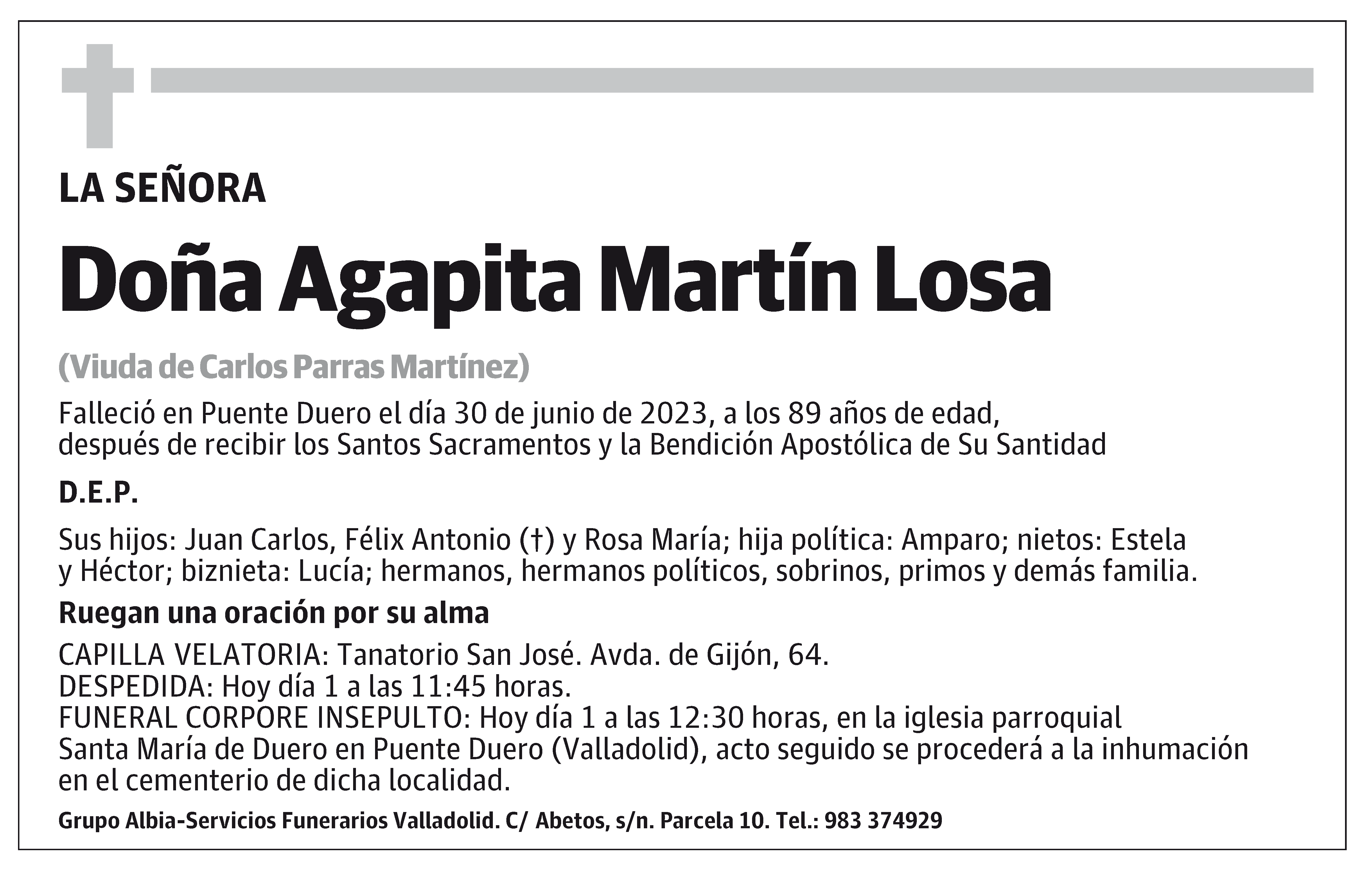 Agapita Martín Losa