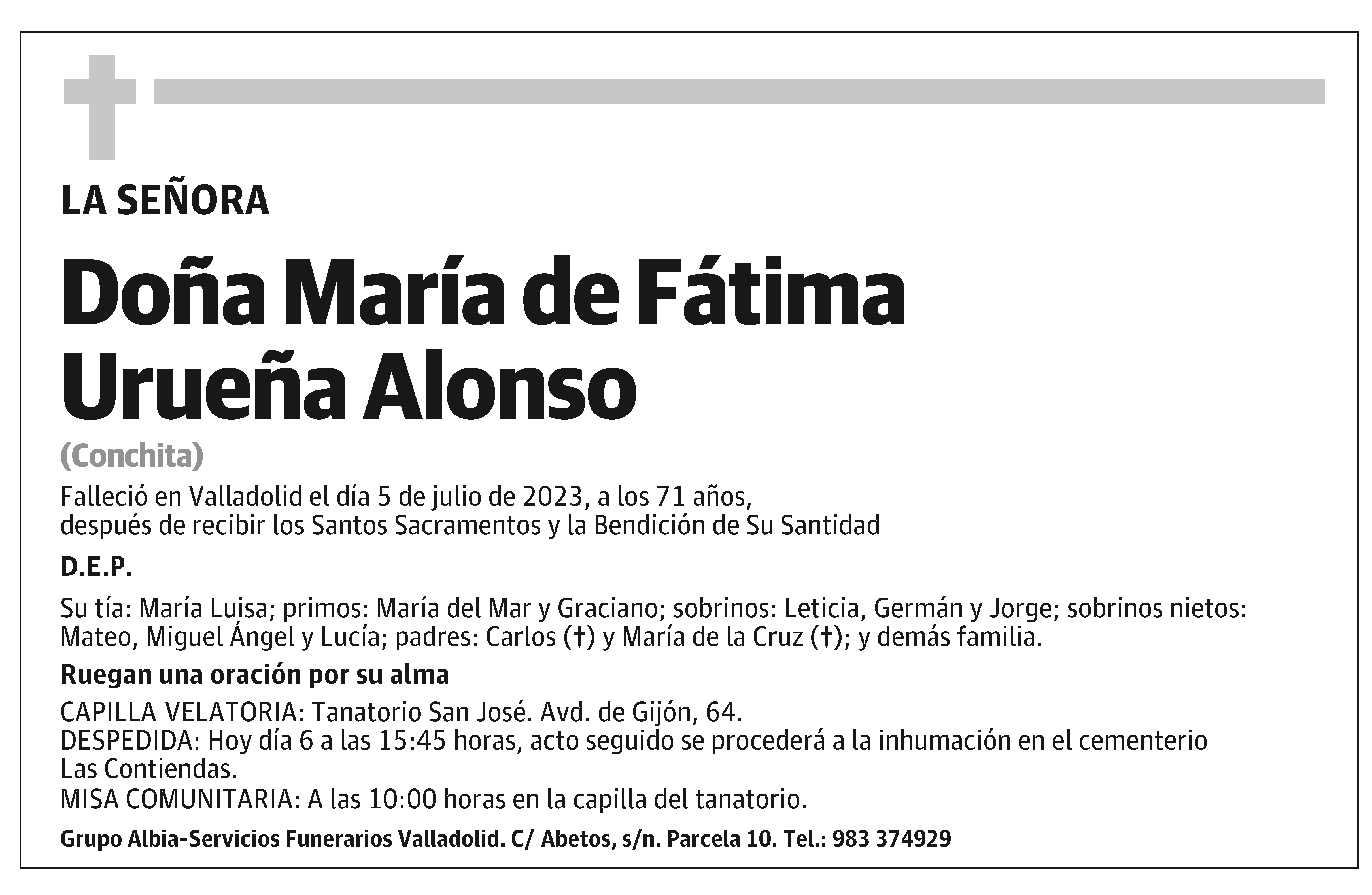 María de Fátima Urueña Alonso