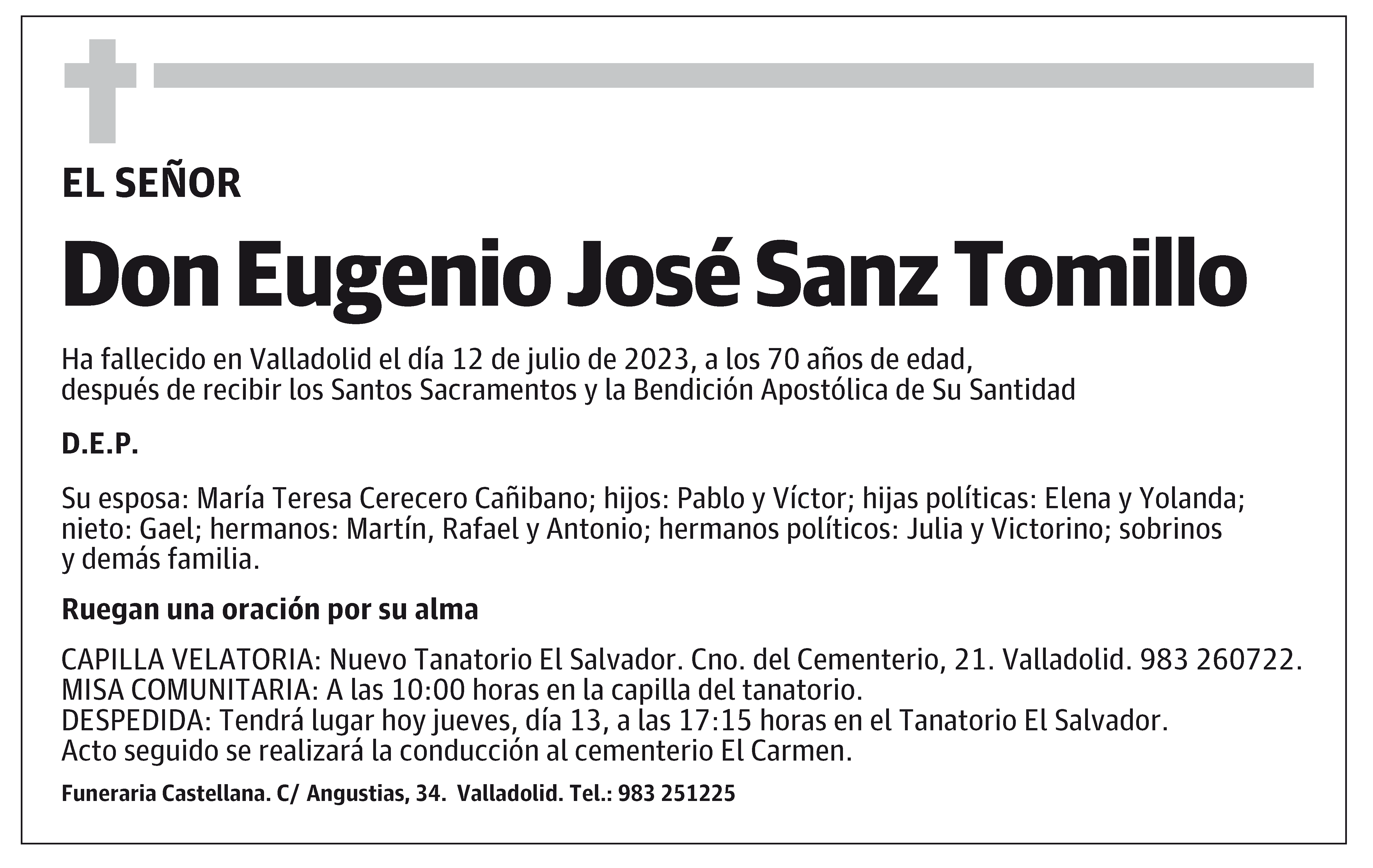 Eugenio José Sanz Tomillo
