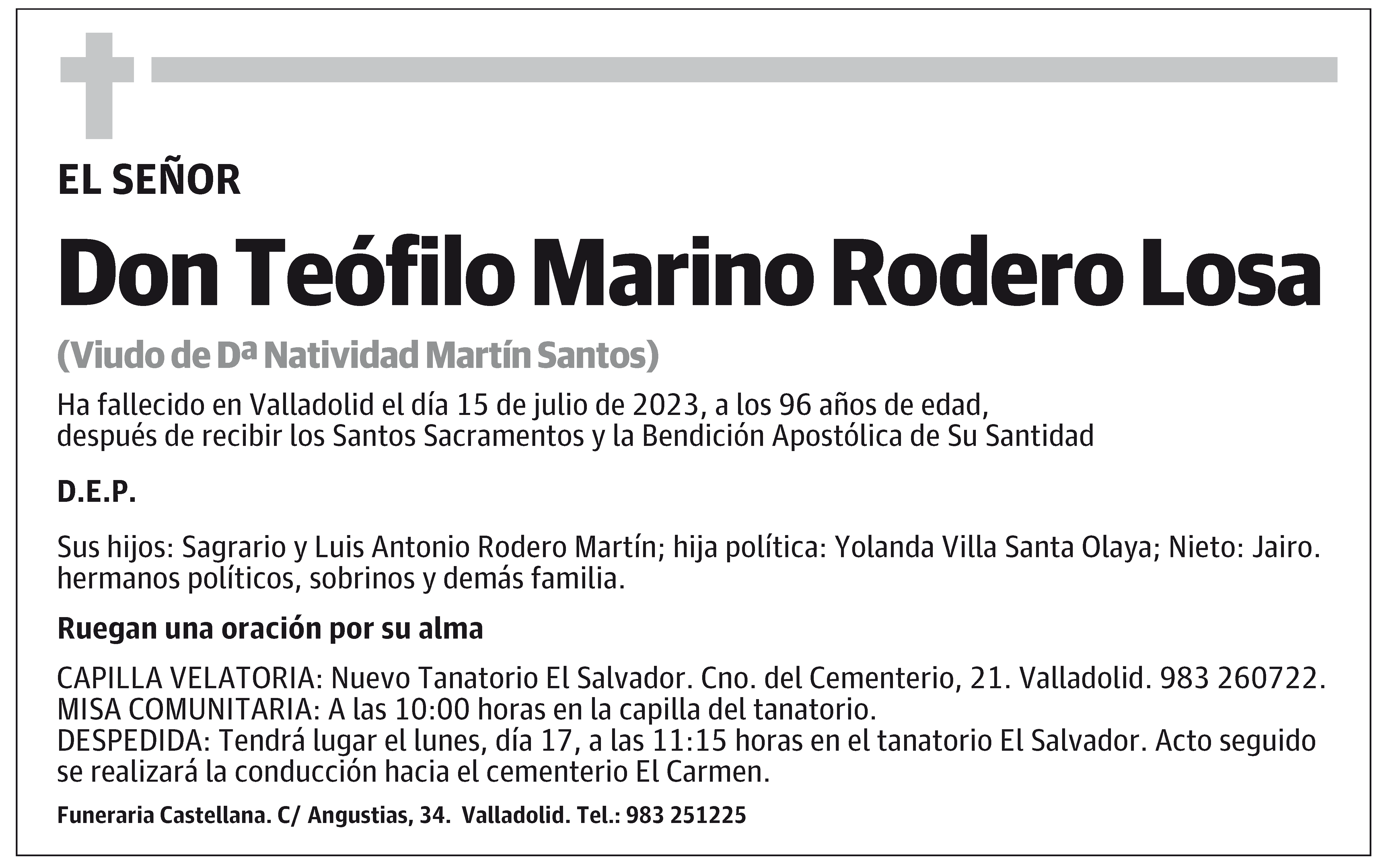 Teófilo Marino Rodero Losa