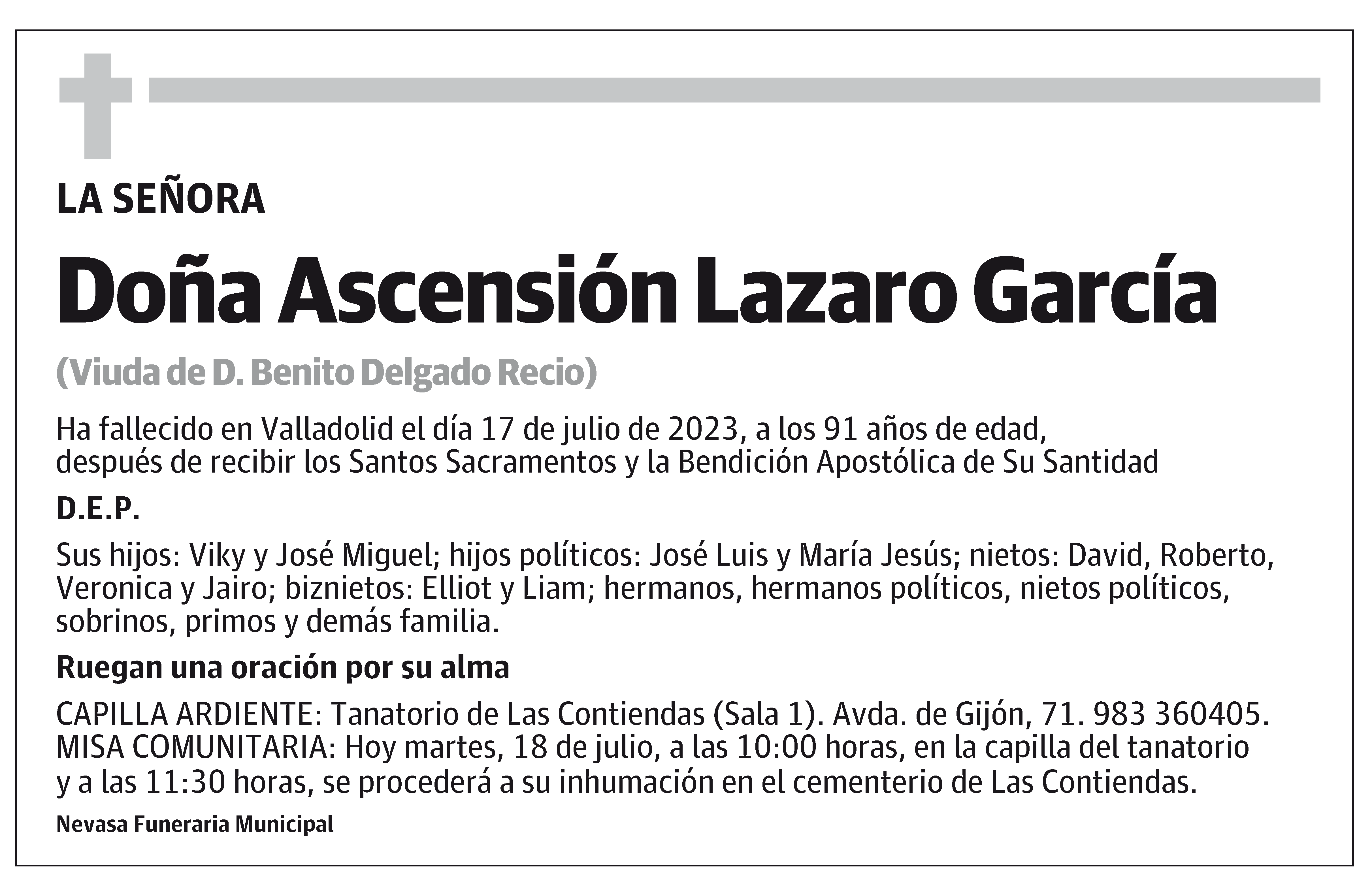 Ascensión Lazaro García
