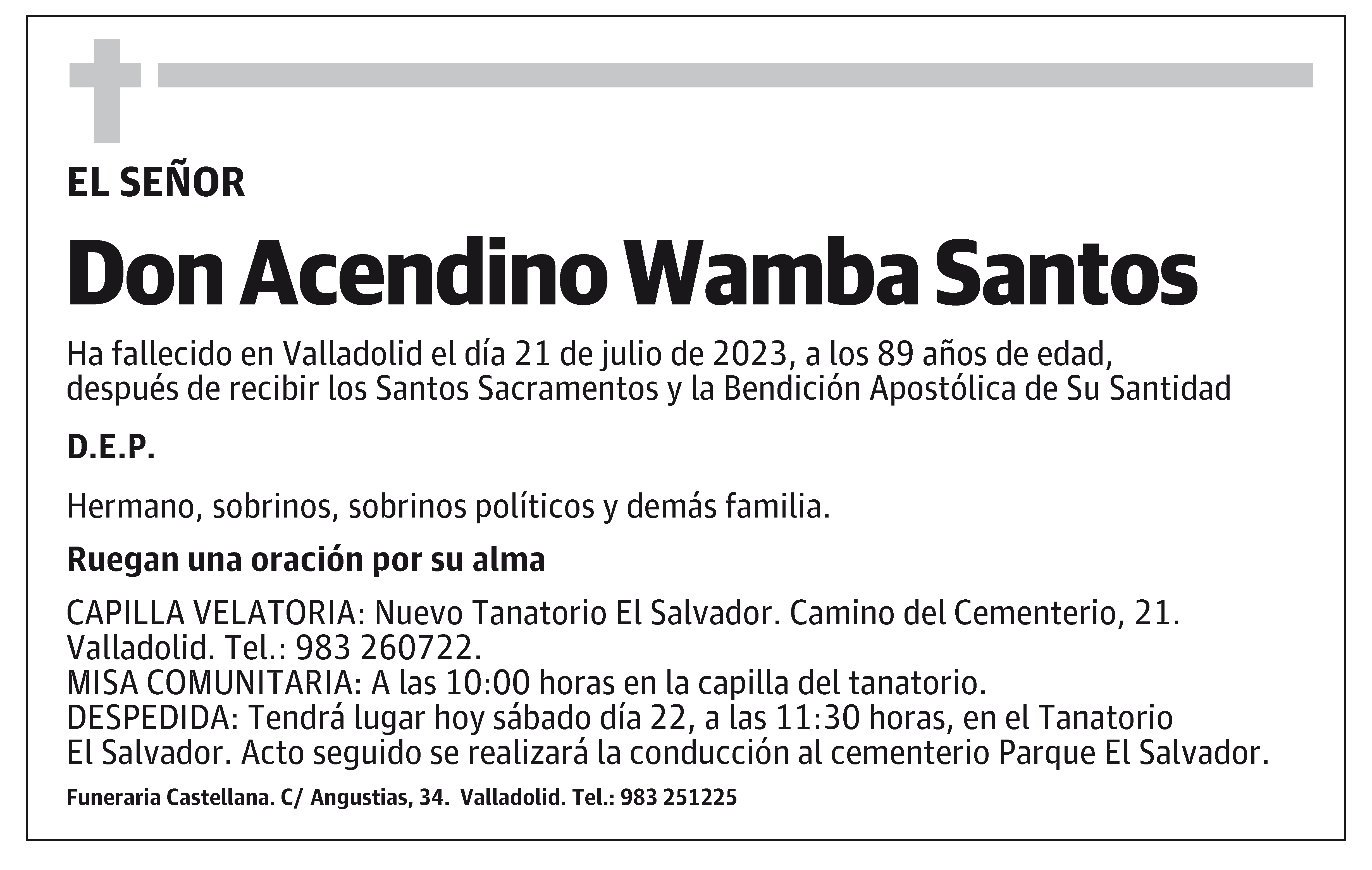 Acendino Wamba Santos