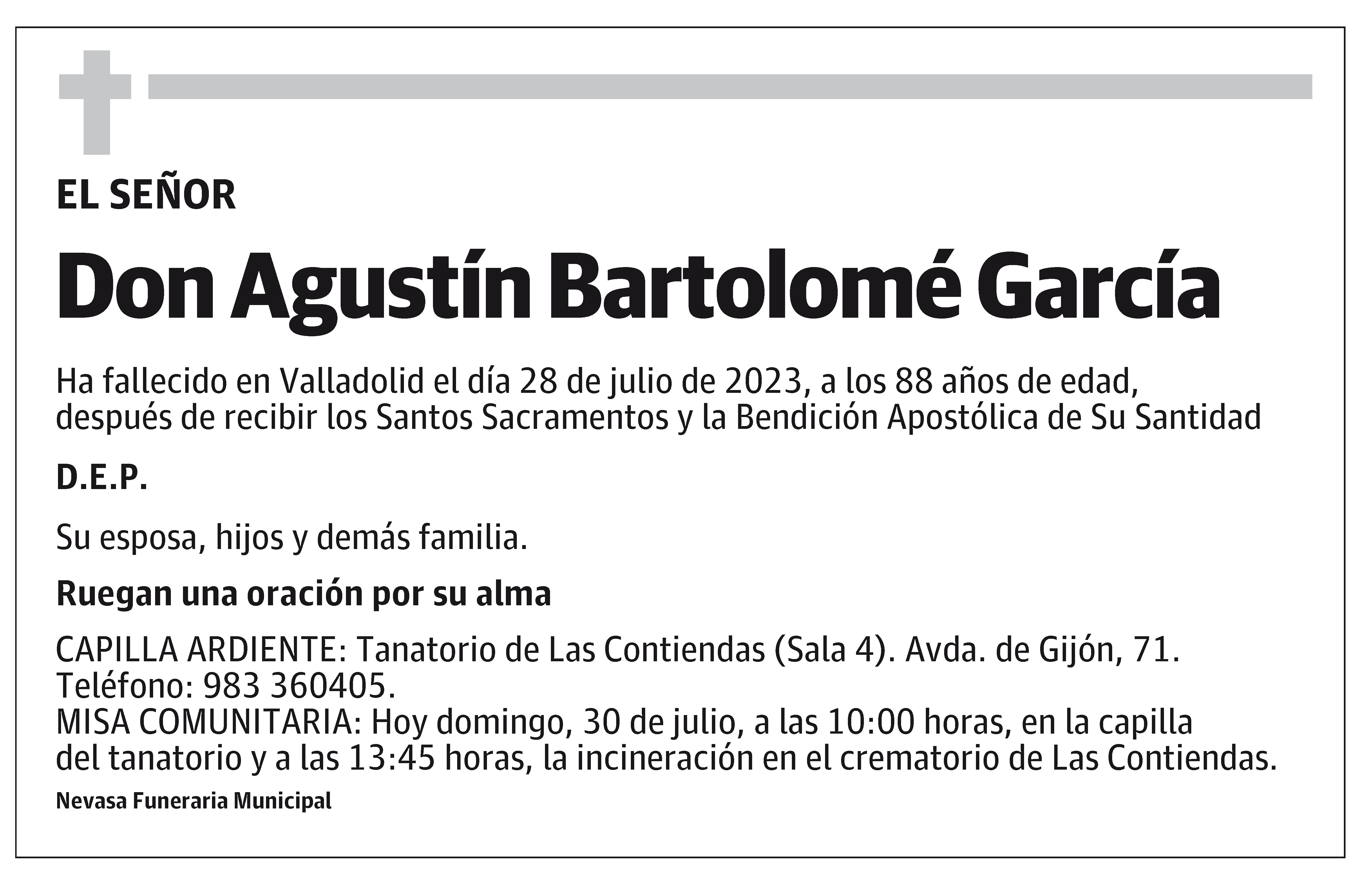 Agustín Bartolomé García