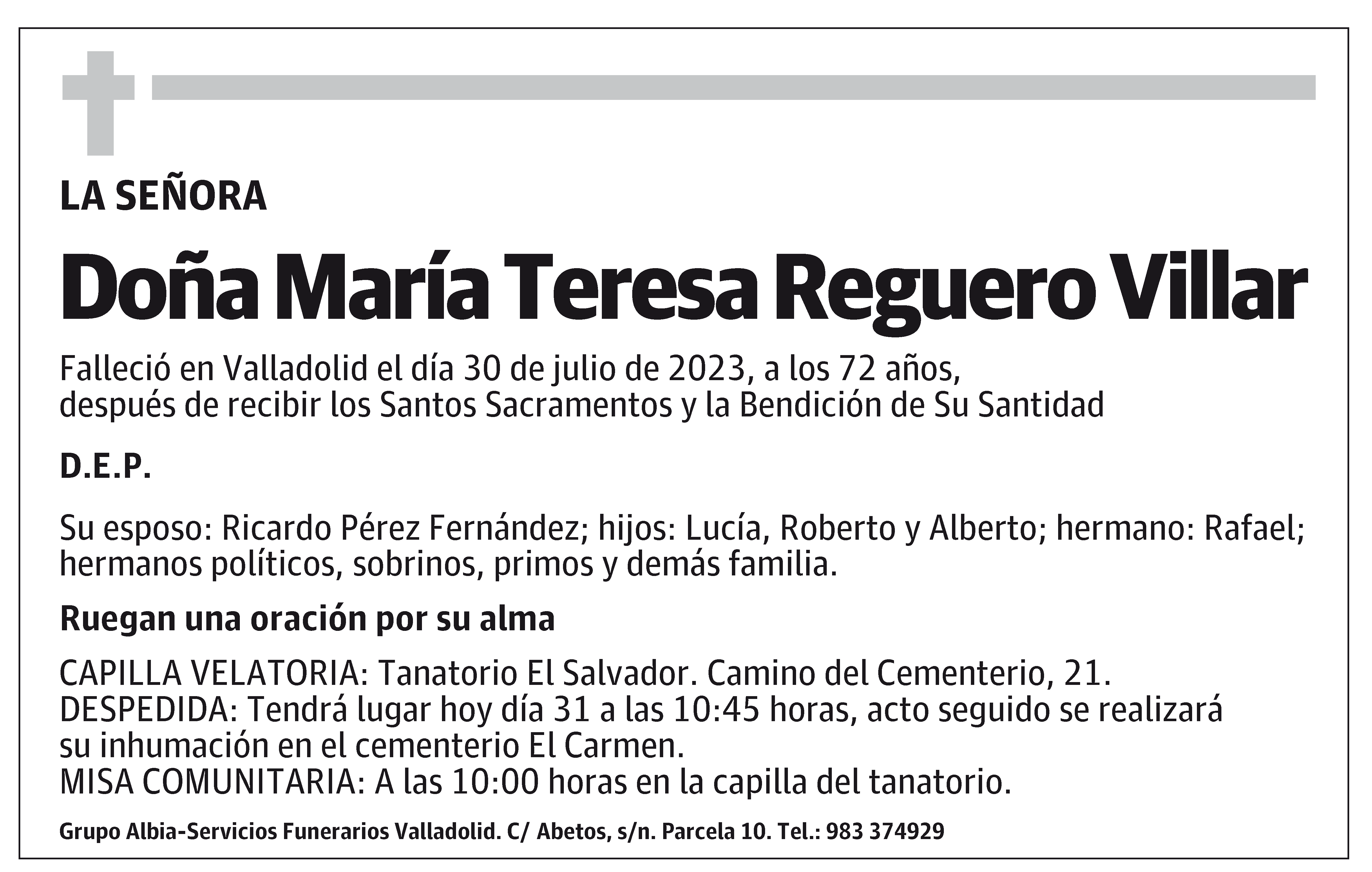 María Teresa Reguero Villar