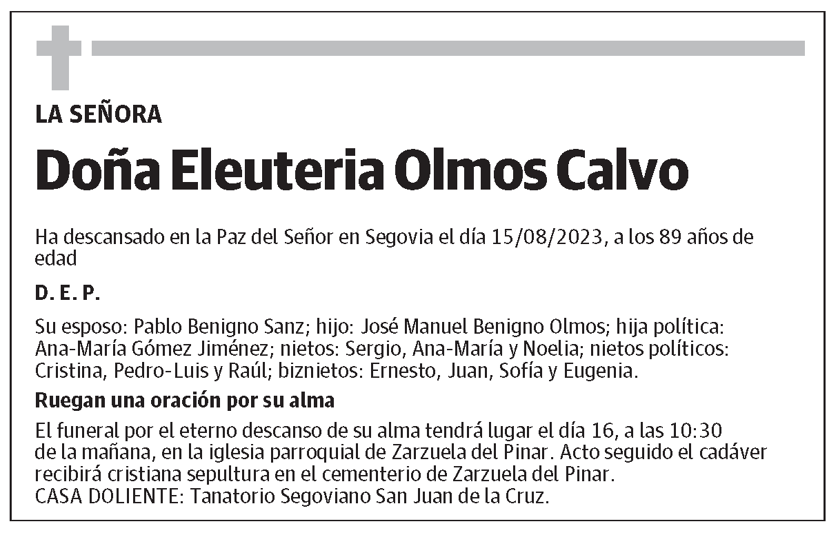 Eleuteria Olmos Calvo