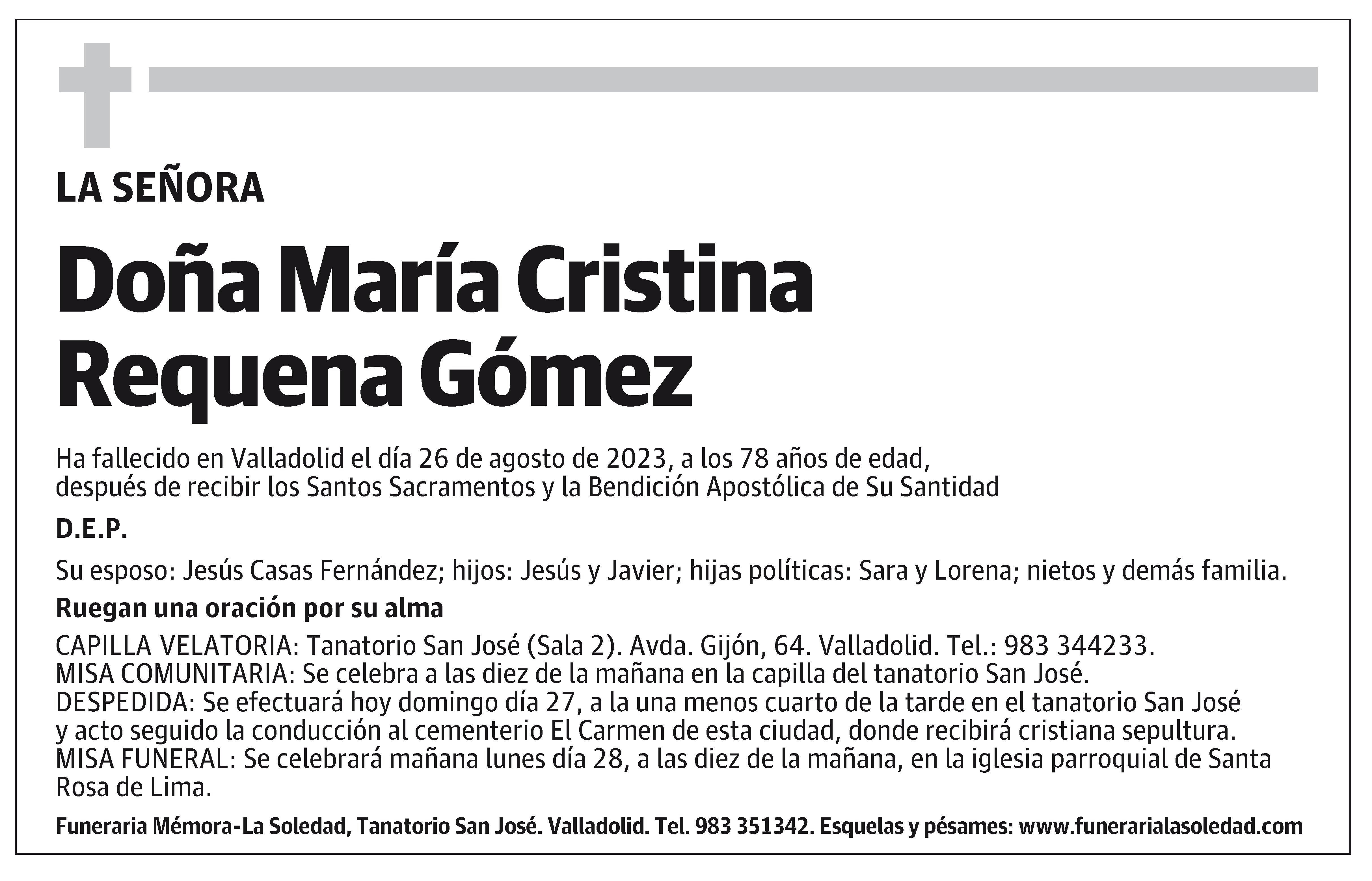 María Cristina Requena Gómez