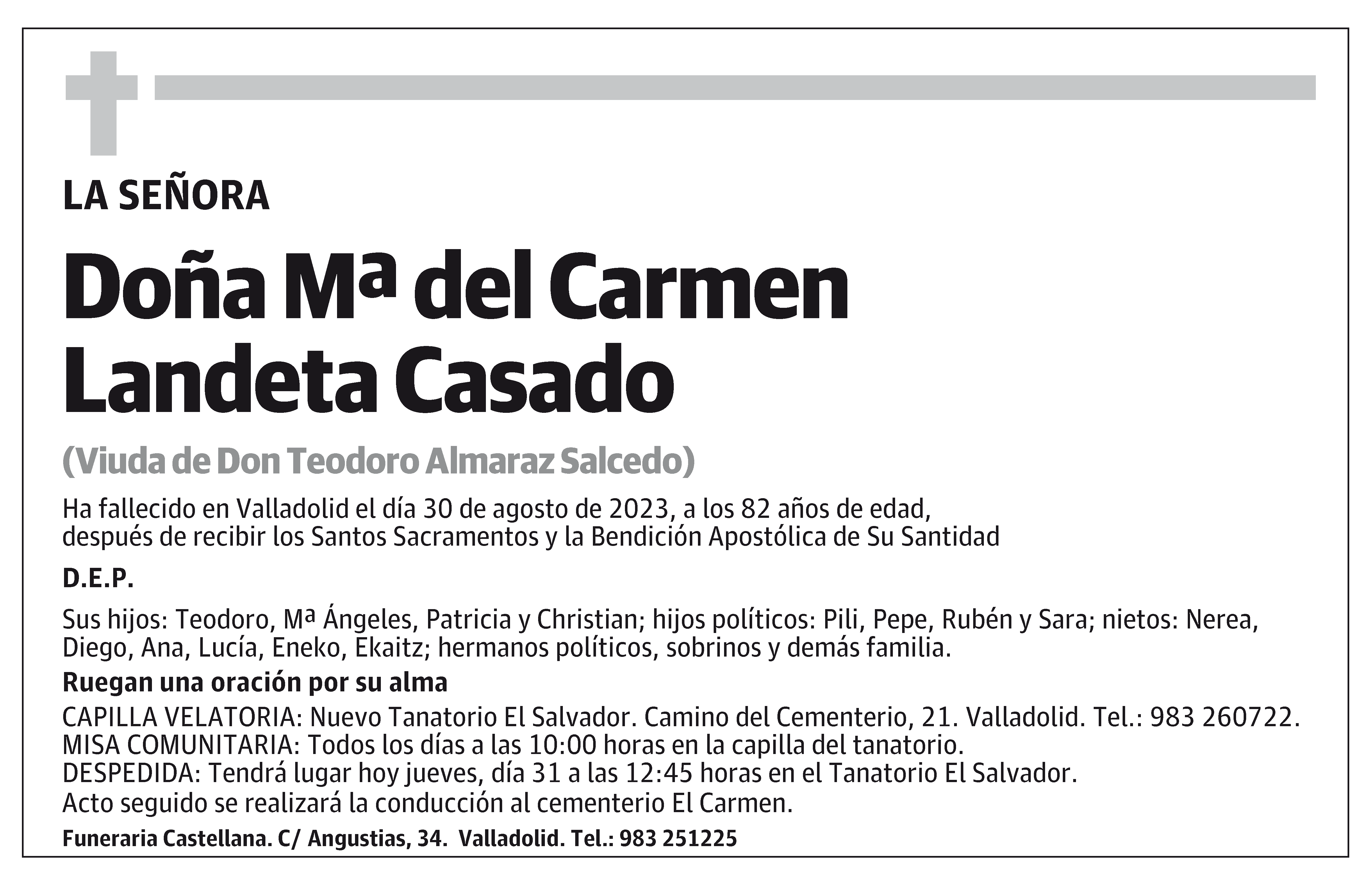 Mª del Carmen Landeta Casado