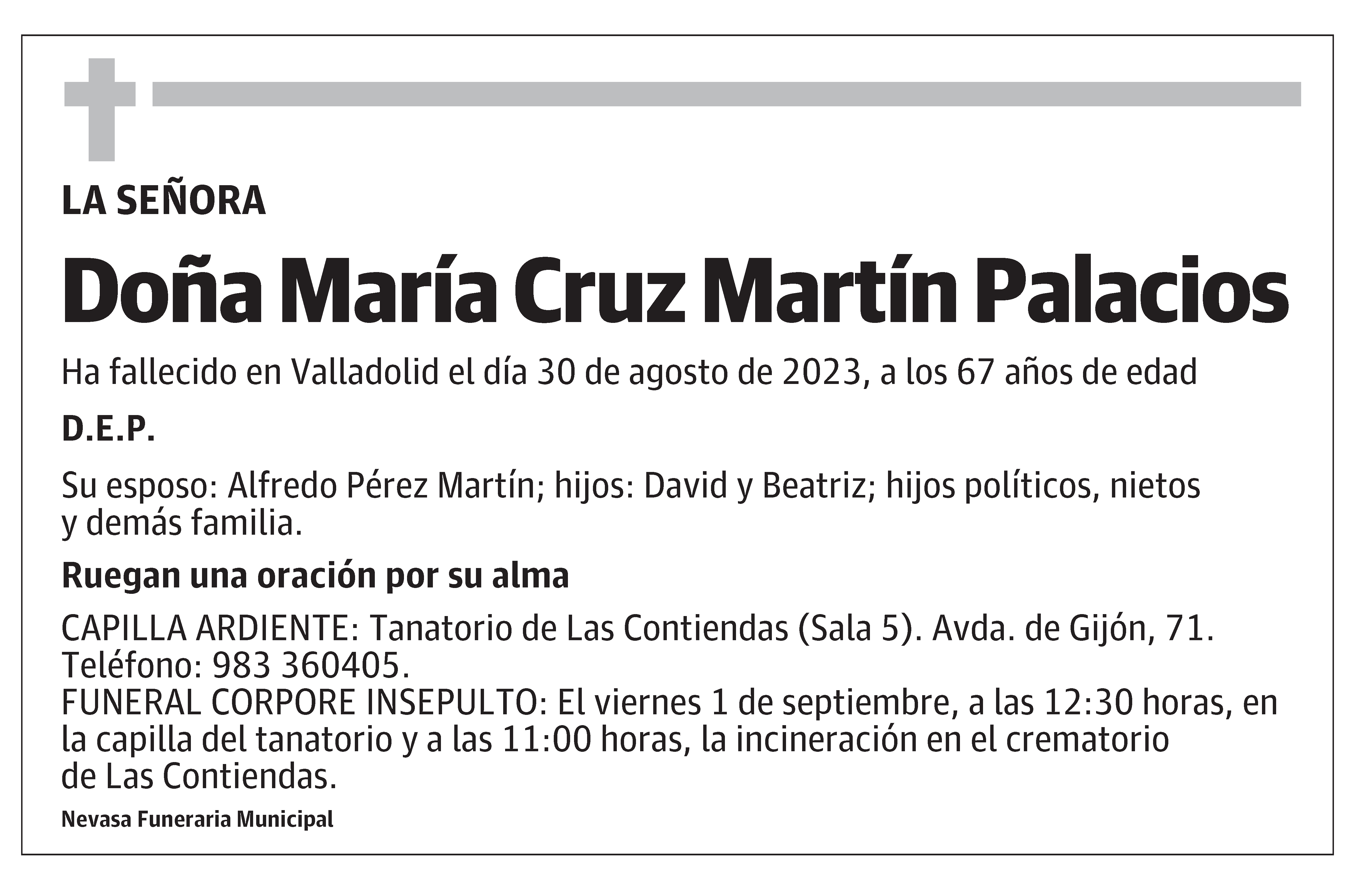 María Cruz Martín Palacios