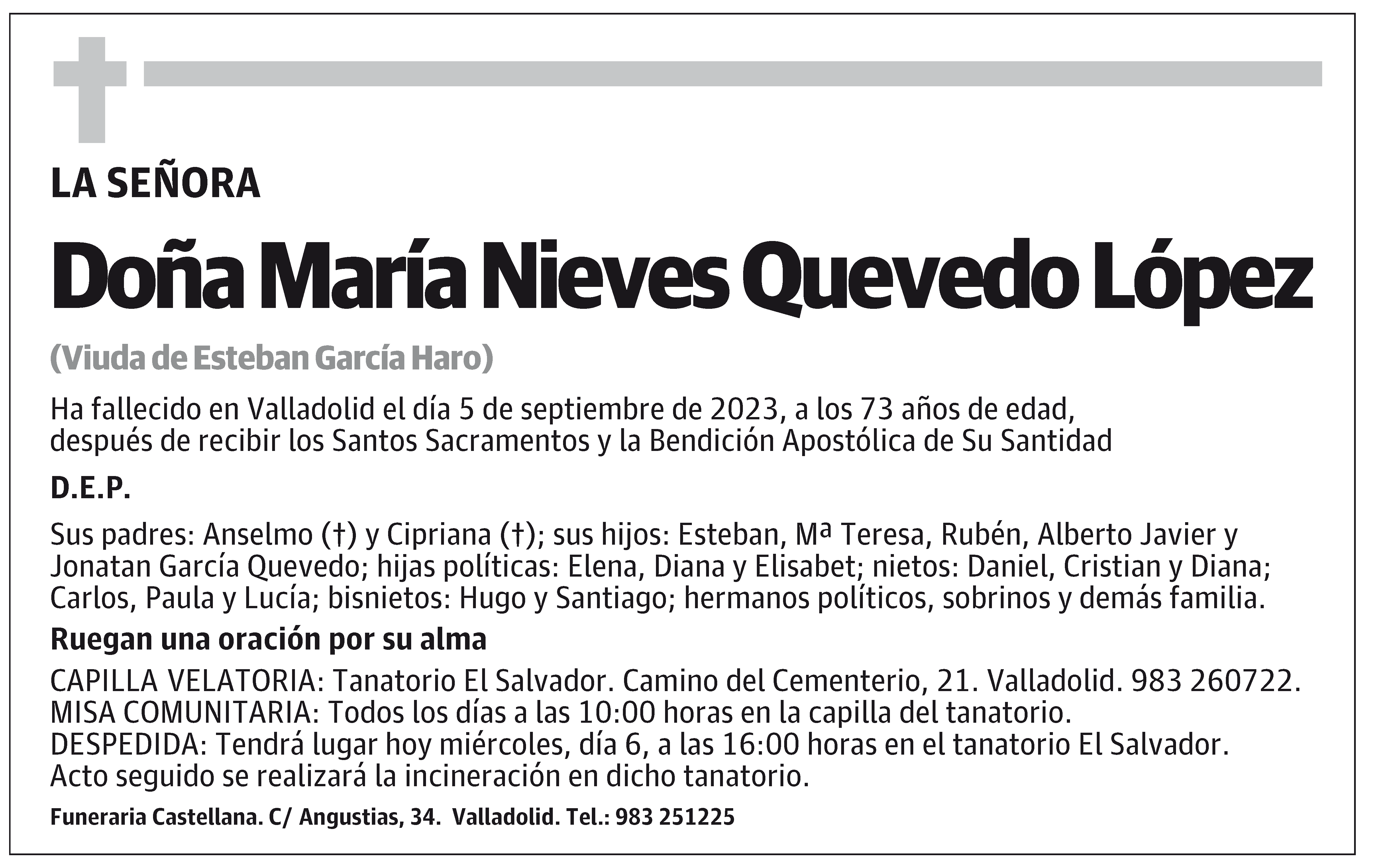 María Nieves Quevedo López