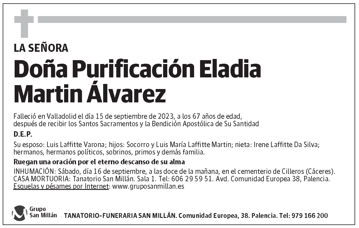 Purificación Eladia Martin Álvarez