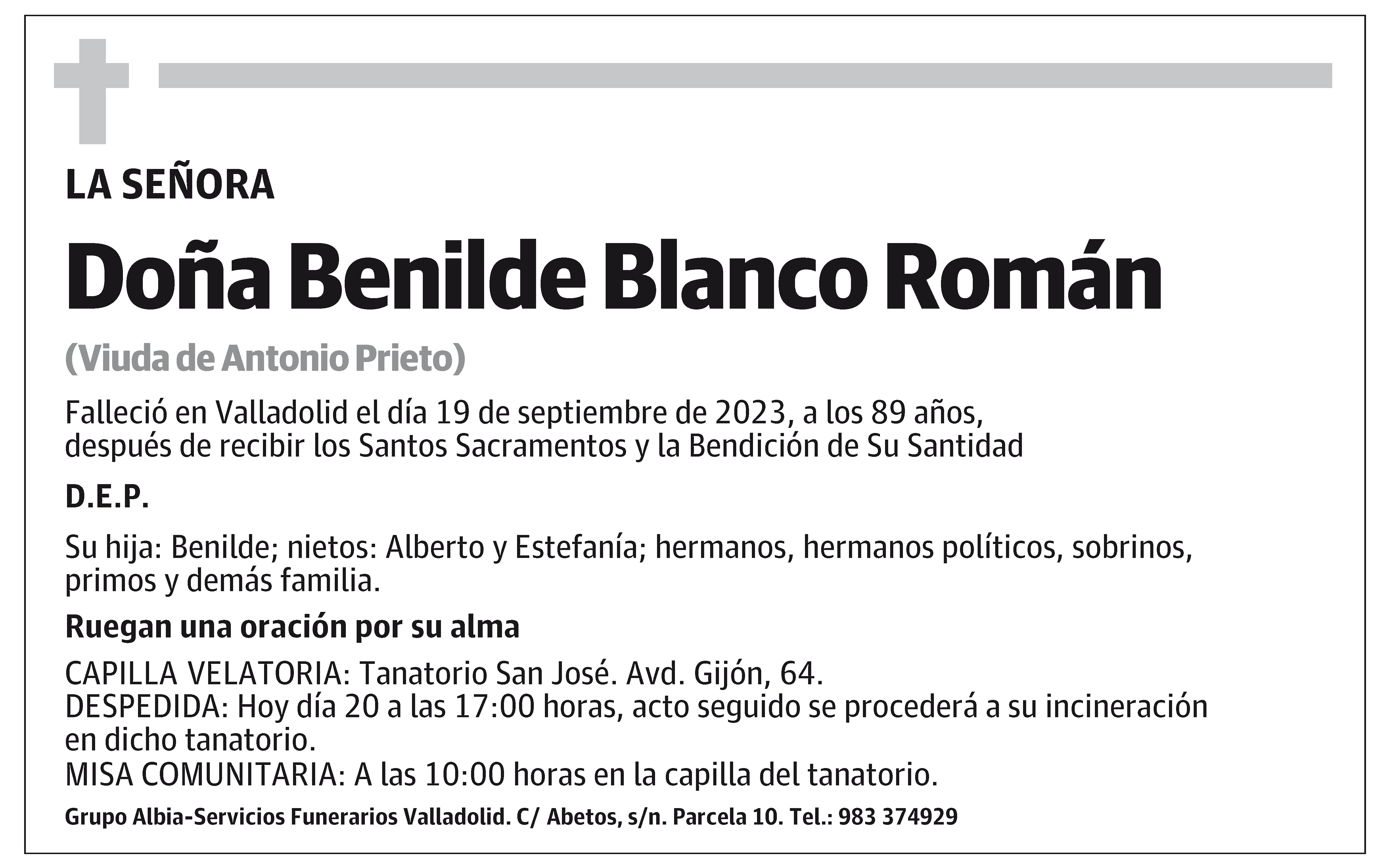 Benilde Blanco Román