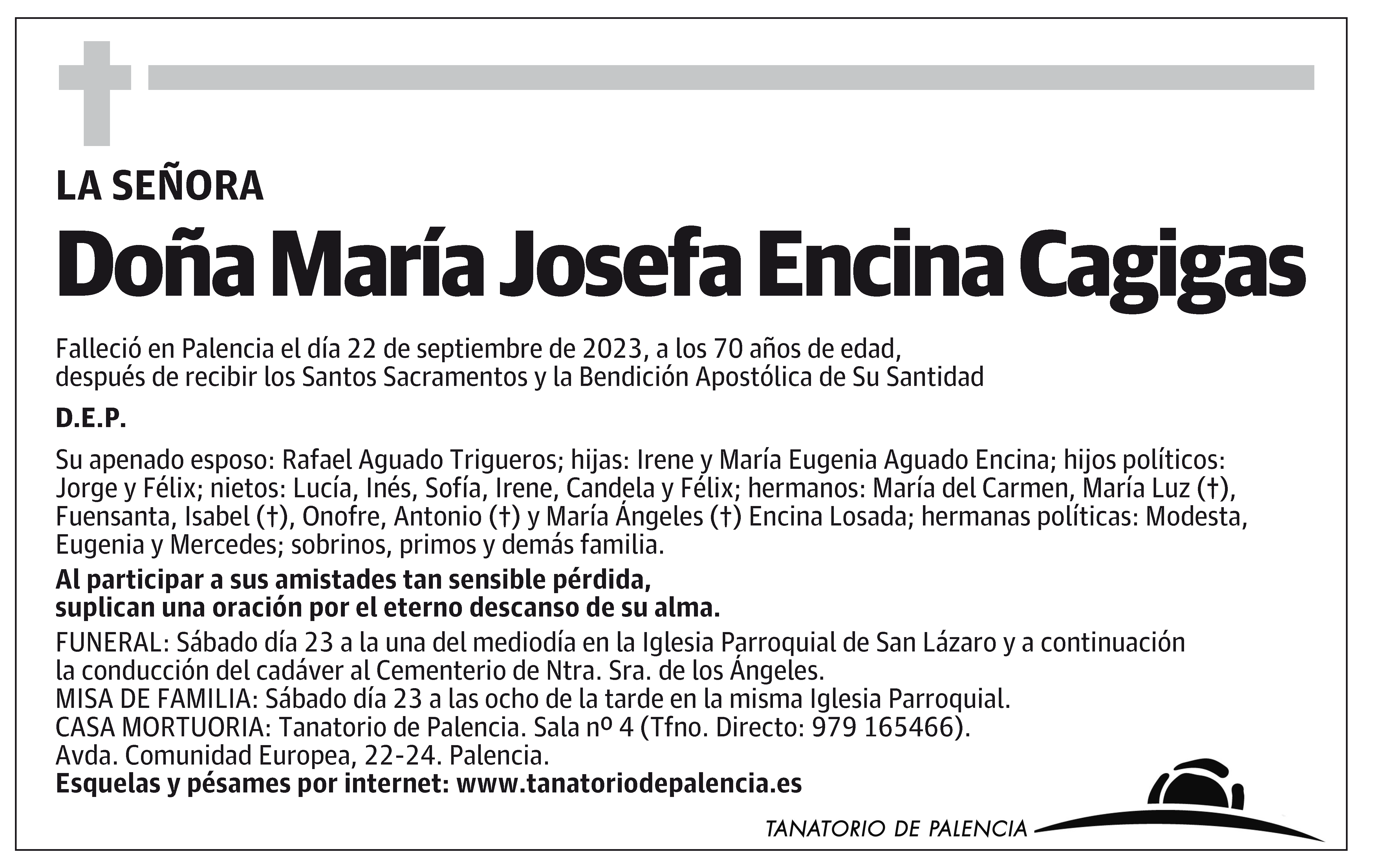 María Josefa Encina Cagigas