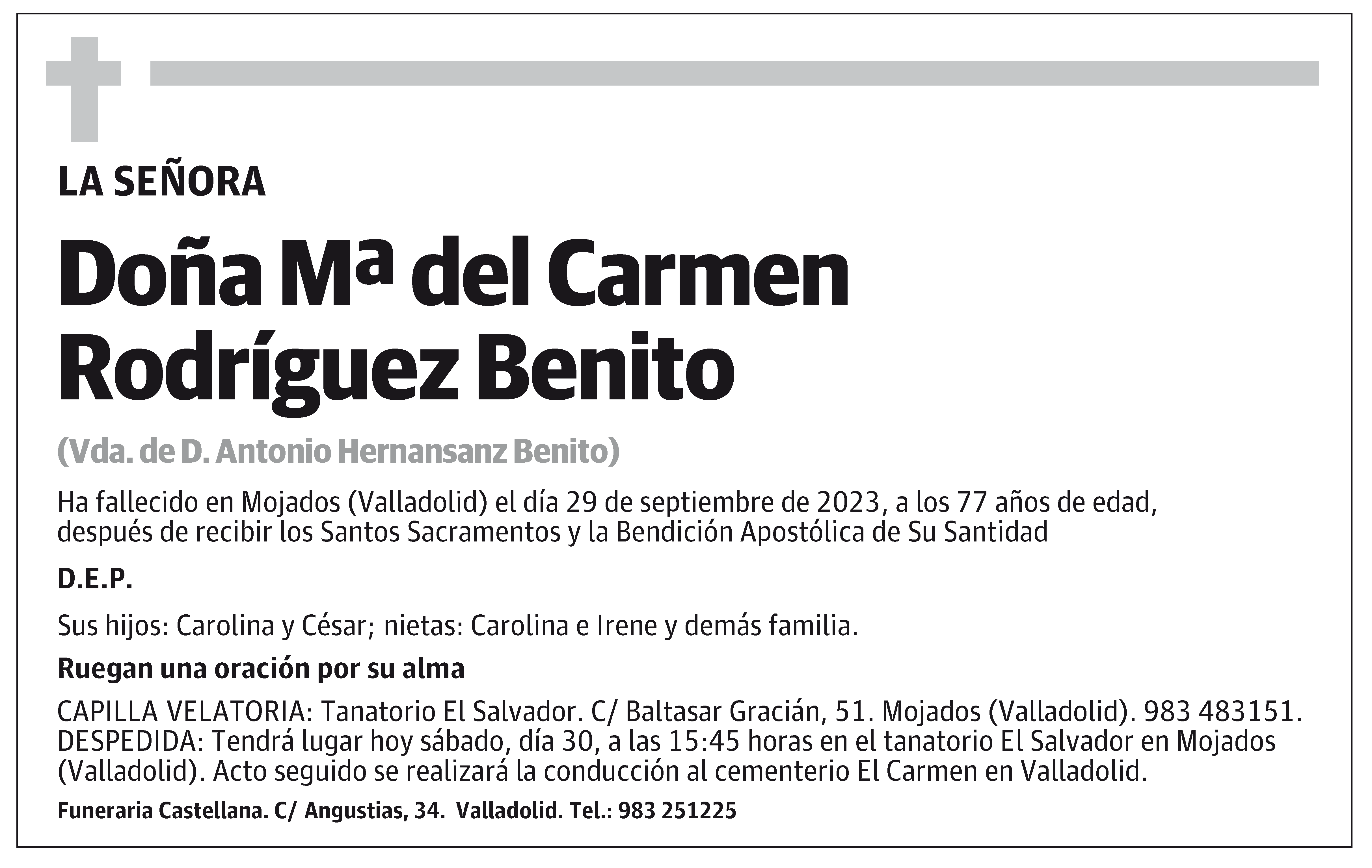 Mª del Carmen Rodríguez Benito
