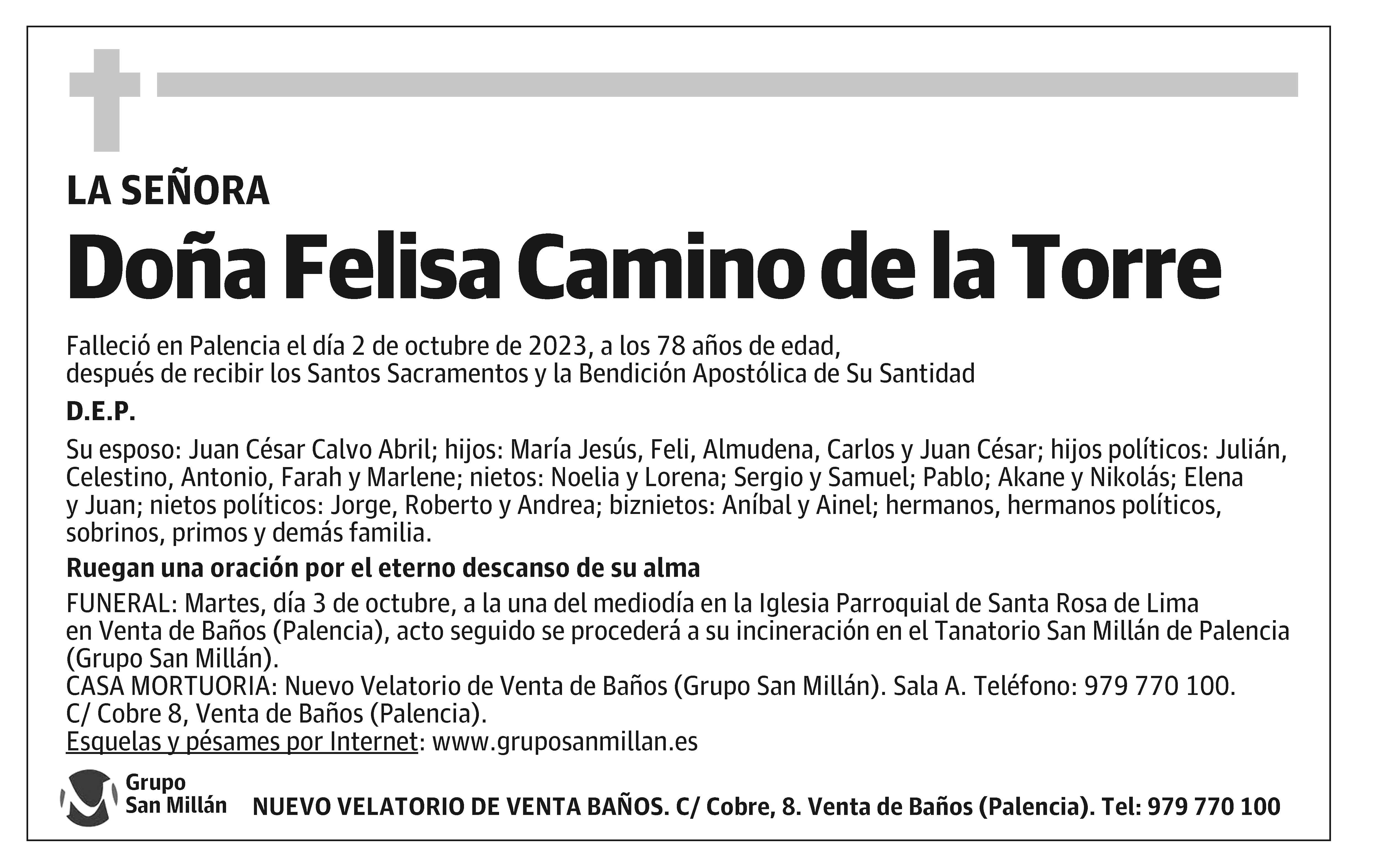 Felisa Camino de la Torre