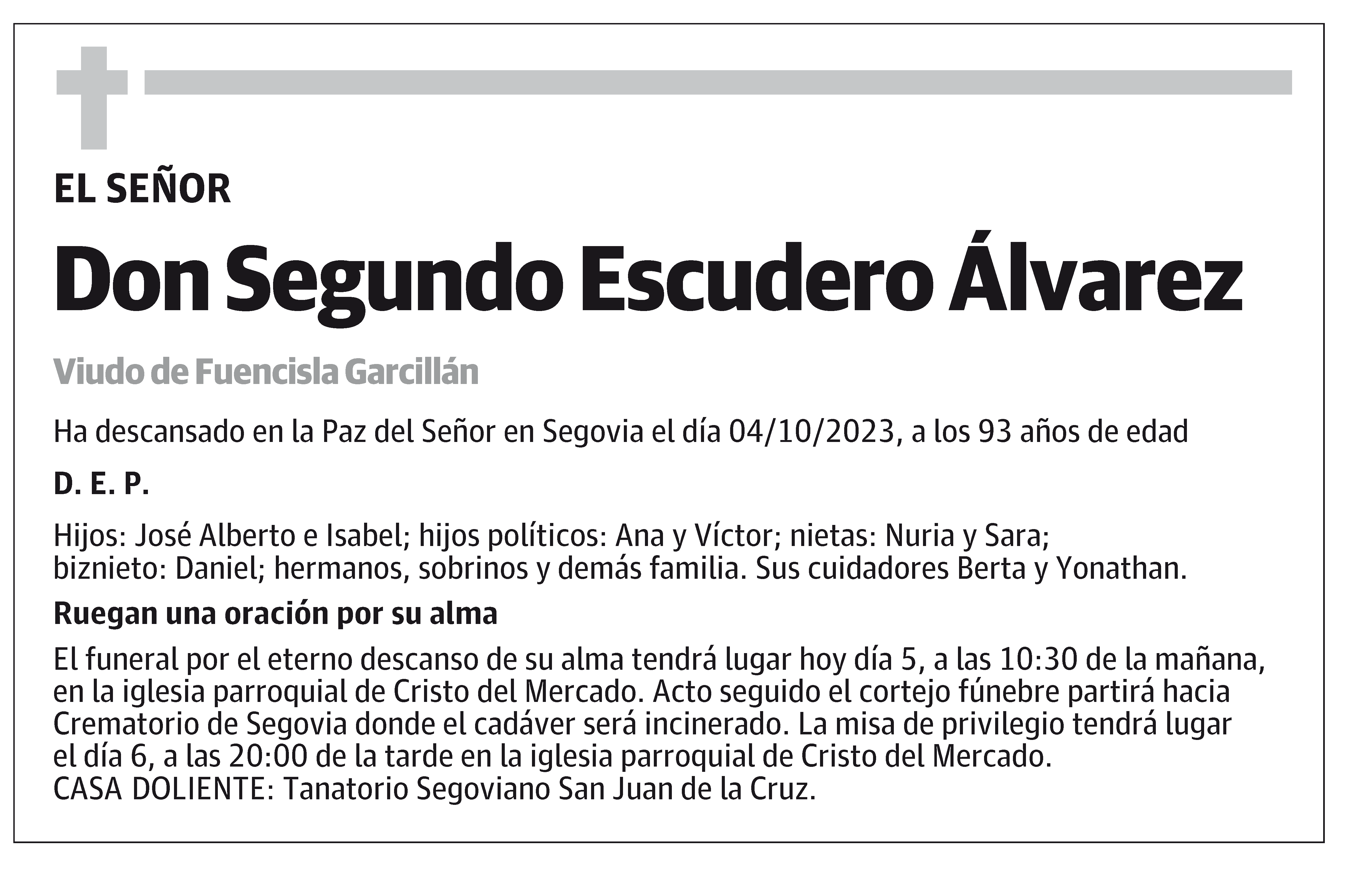 Segundo Escudero Álvarez