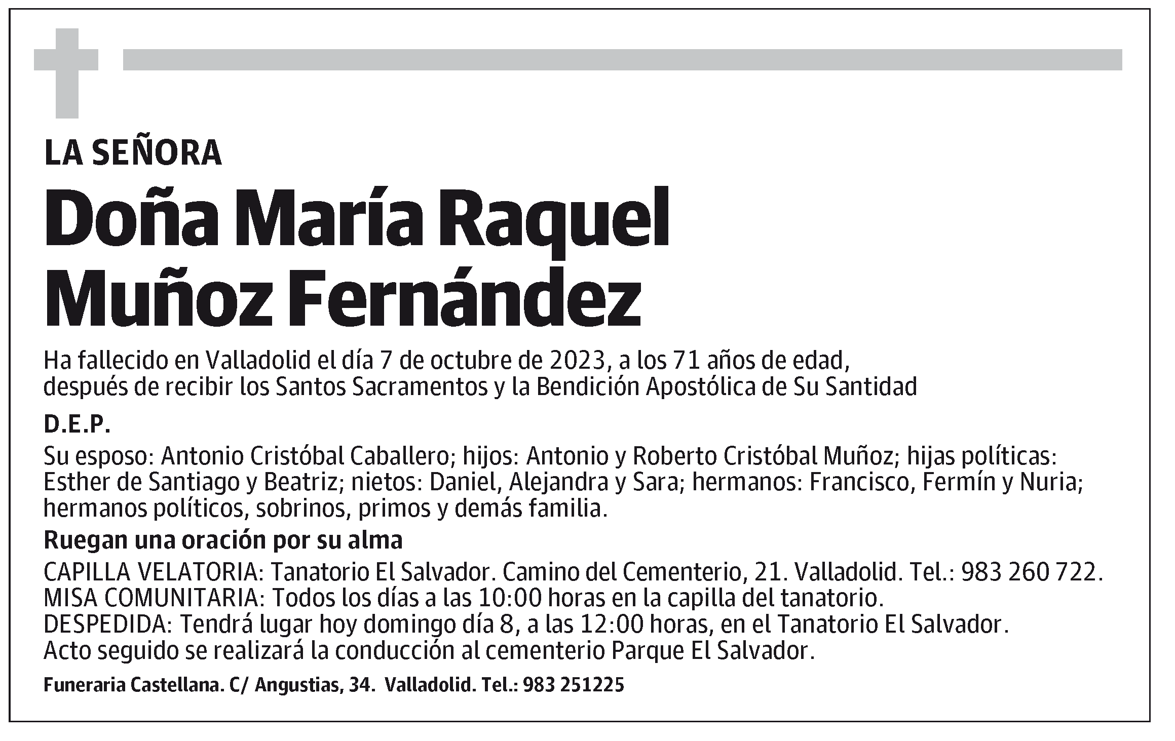 María Raquel Muñoz Fernández