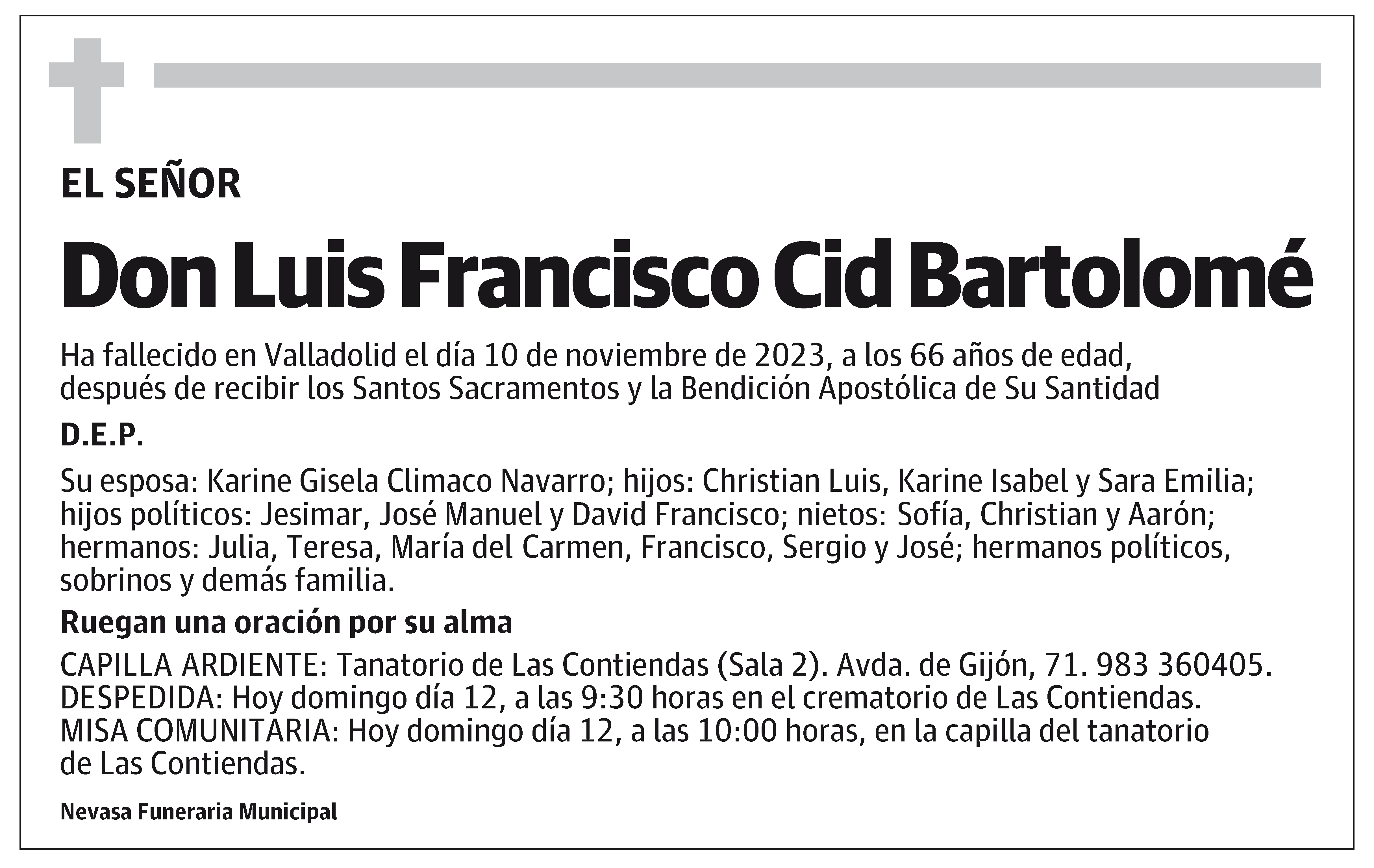 Luis Francisco Cid Bartolomé