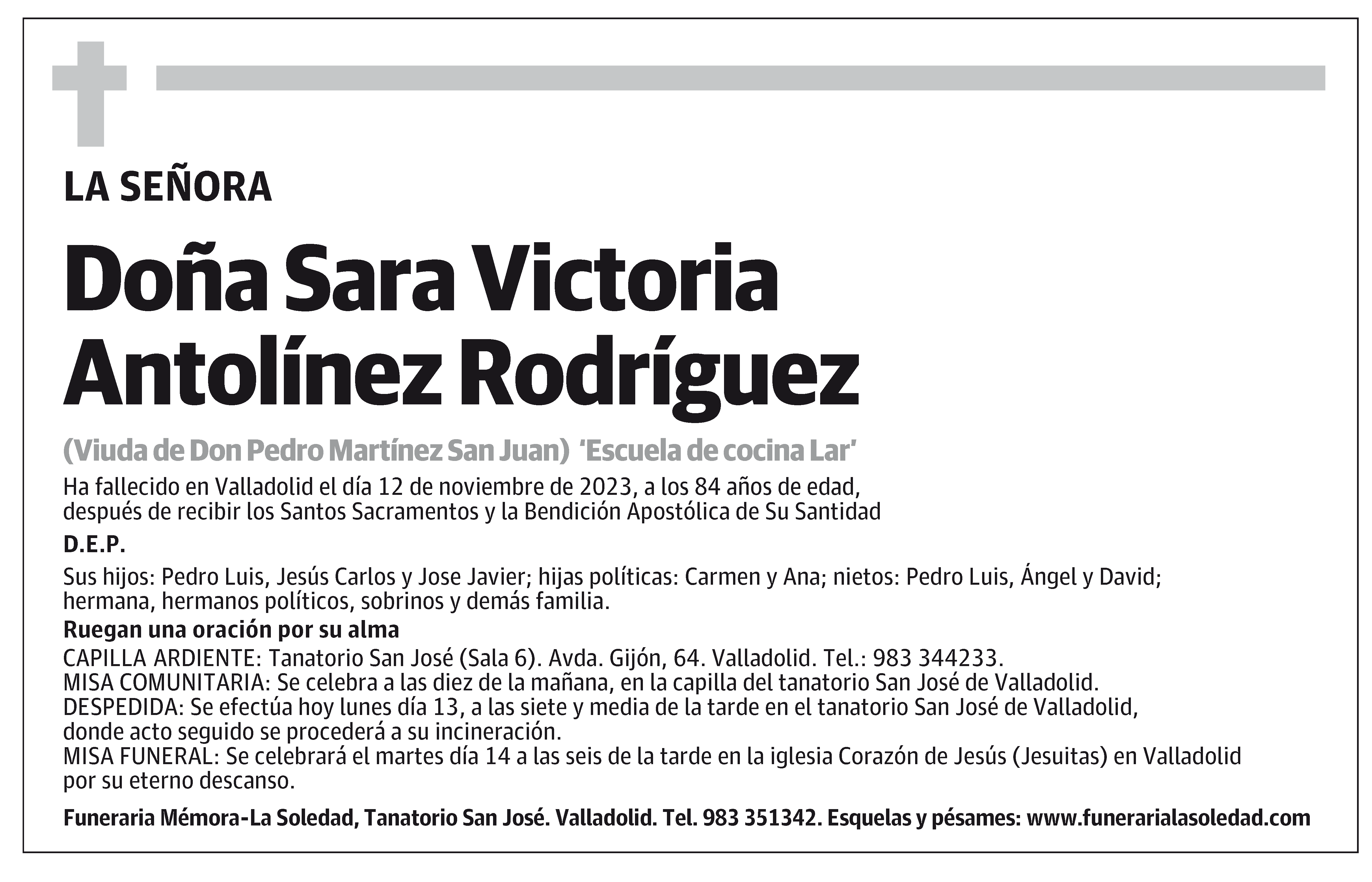 Sara Victoria Antolínez Rodríguez