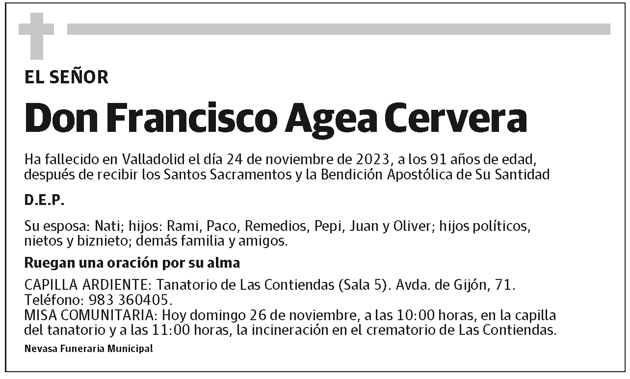 Francisco Agea Cervera