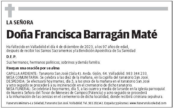 Francisca Barragán Maté