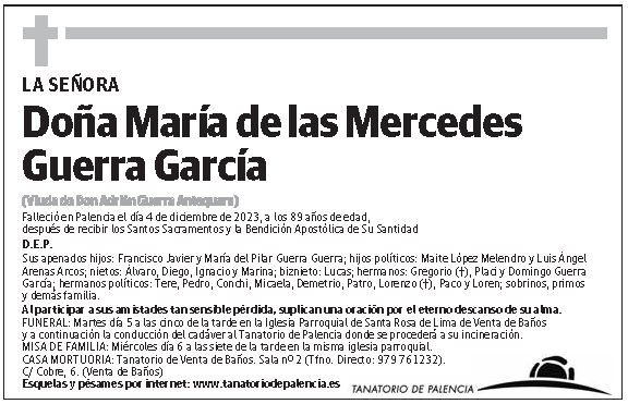 María de las Mercedes Guerra García