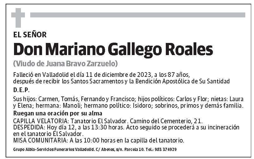 Mariano Gallego Roales