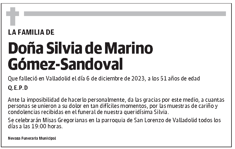 Silvia de Marino Gómez-Sandoval