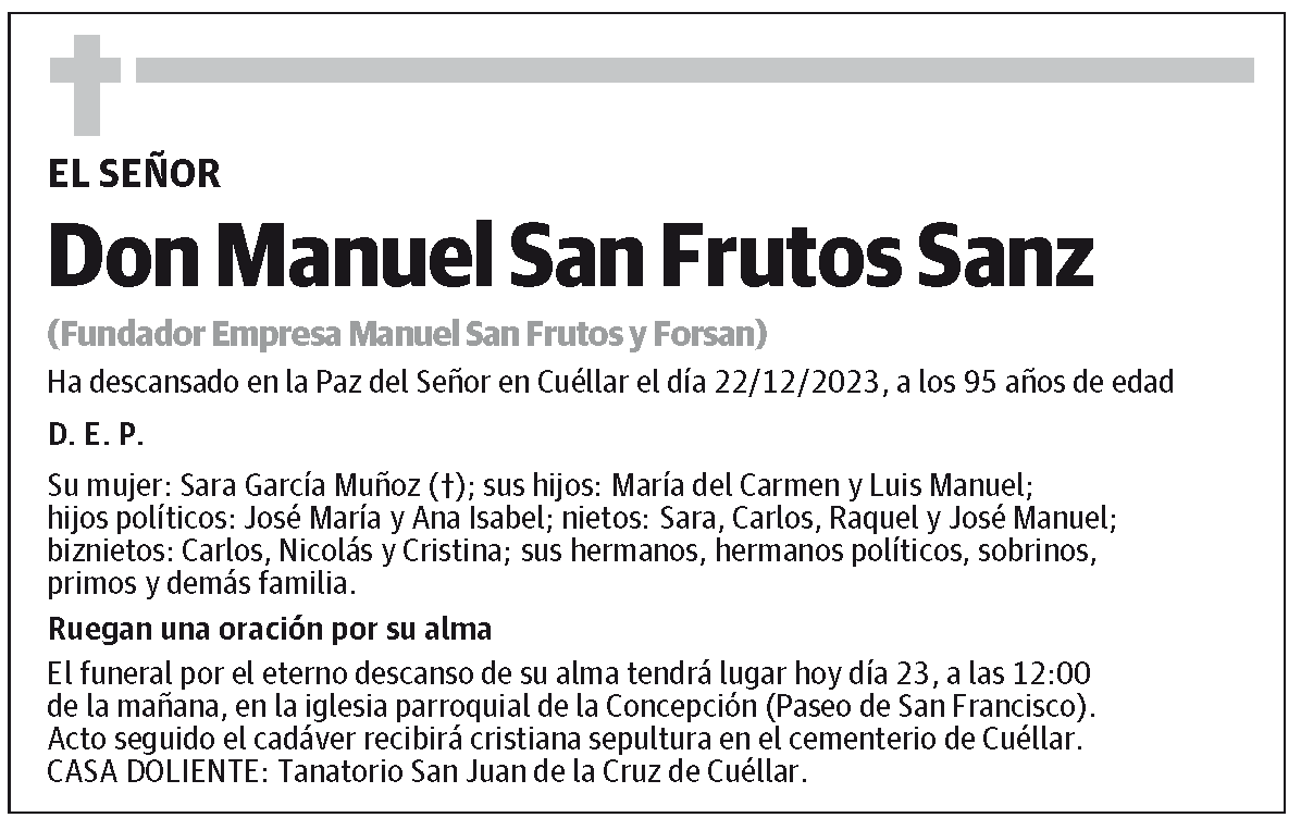 Manuel San Frutos Sanz