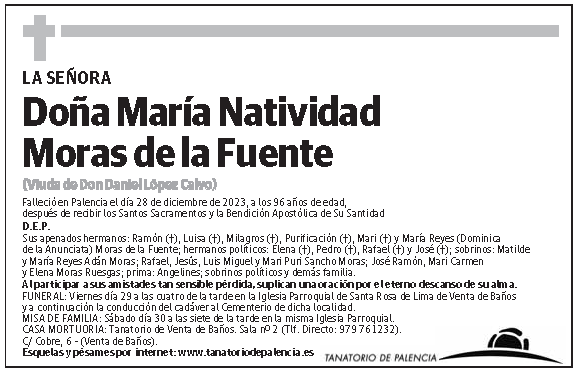 María Natividad Moras de la Fuente
