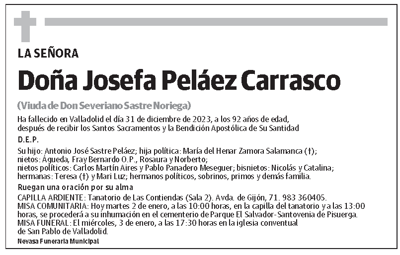 Josefa Peláez Carrasco
