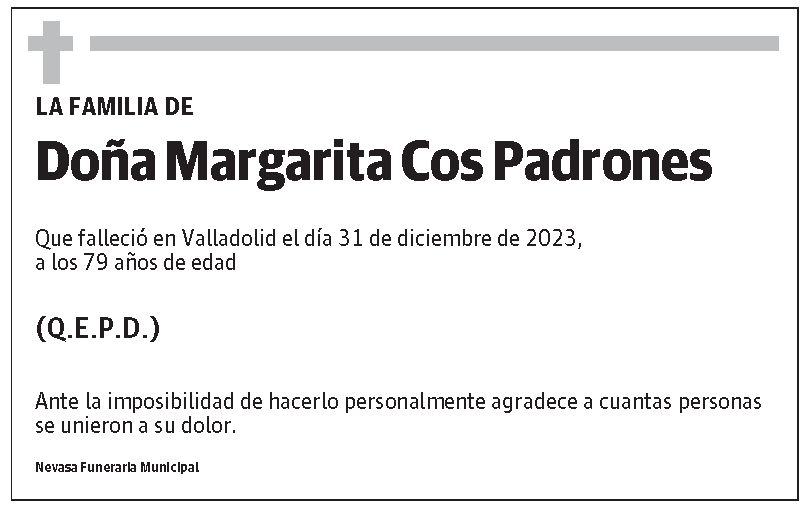 Margarita Cos Padrones