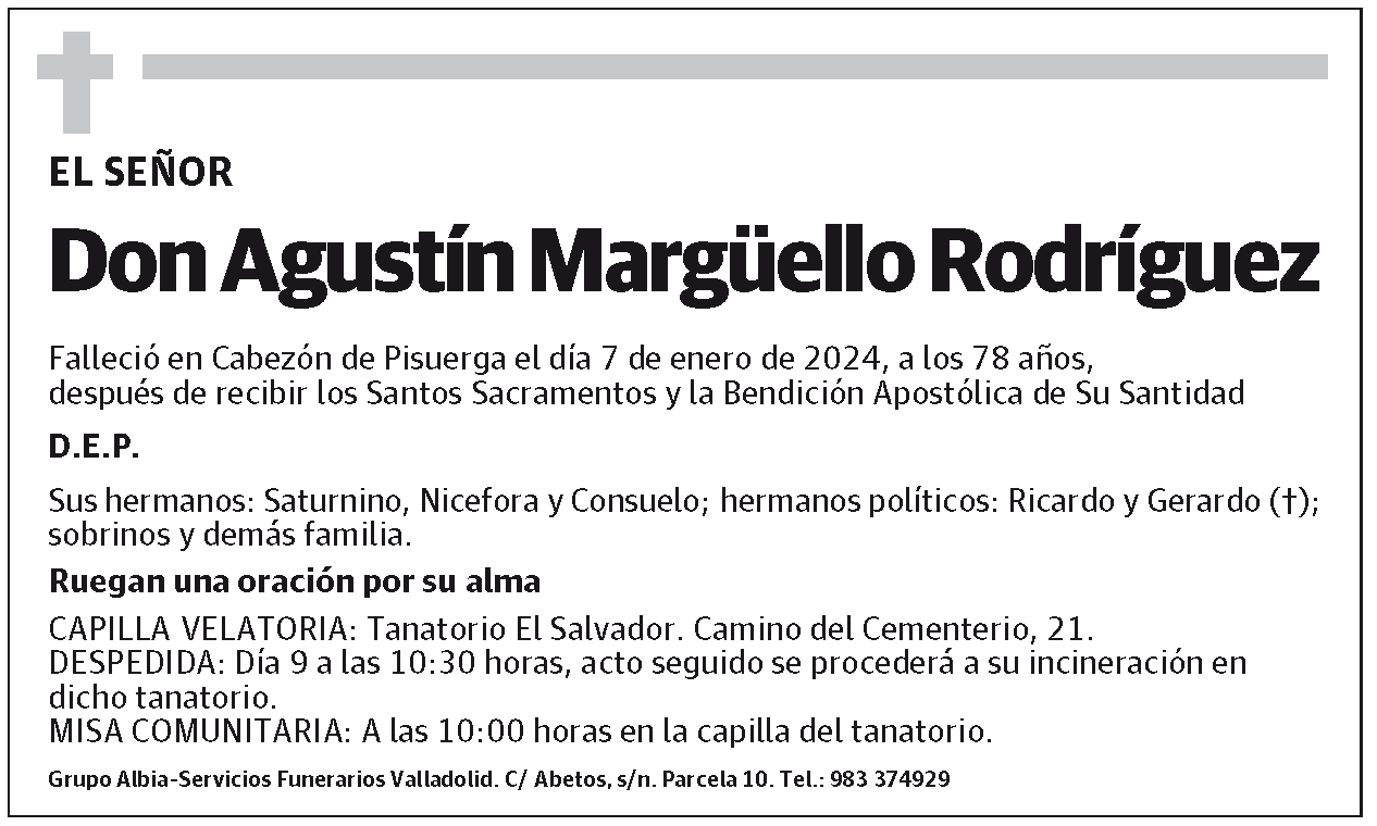 Agustín Margüello Rodríguez