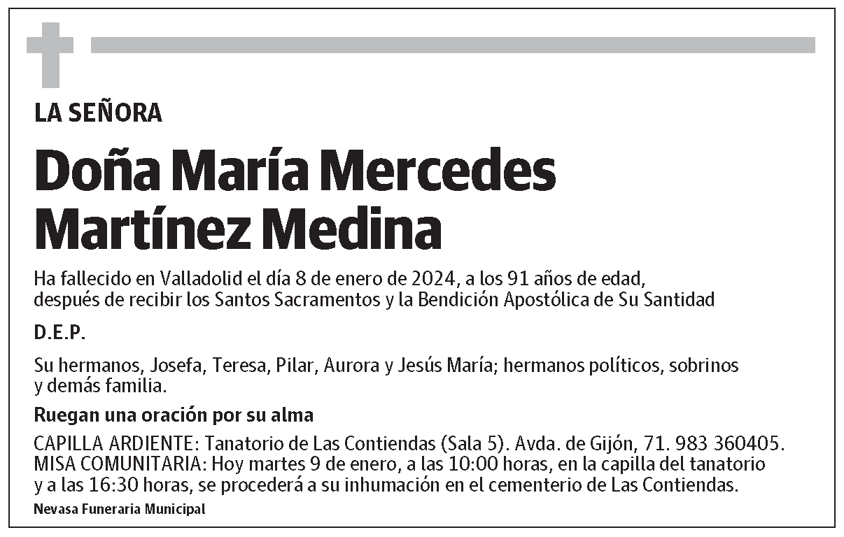 María Mercedes Martínez Medina