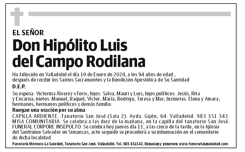 Hipólito Luis del Campo Rodilana