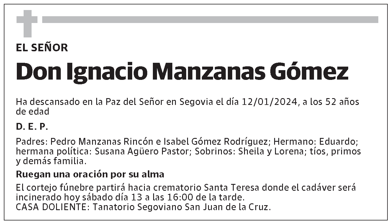 Ignacio Manzanas Gómez
