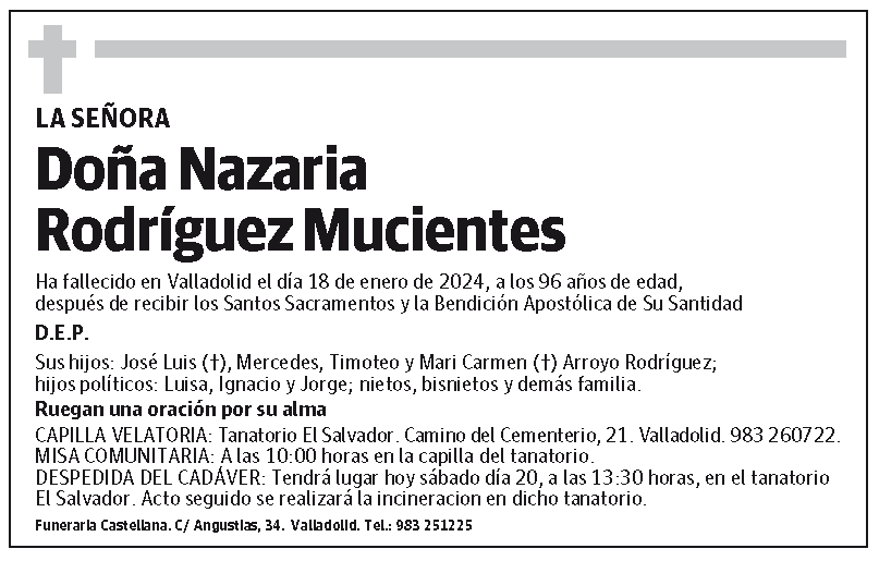 Nazaria Rodríguez Mucientes